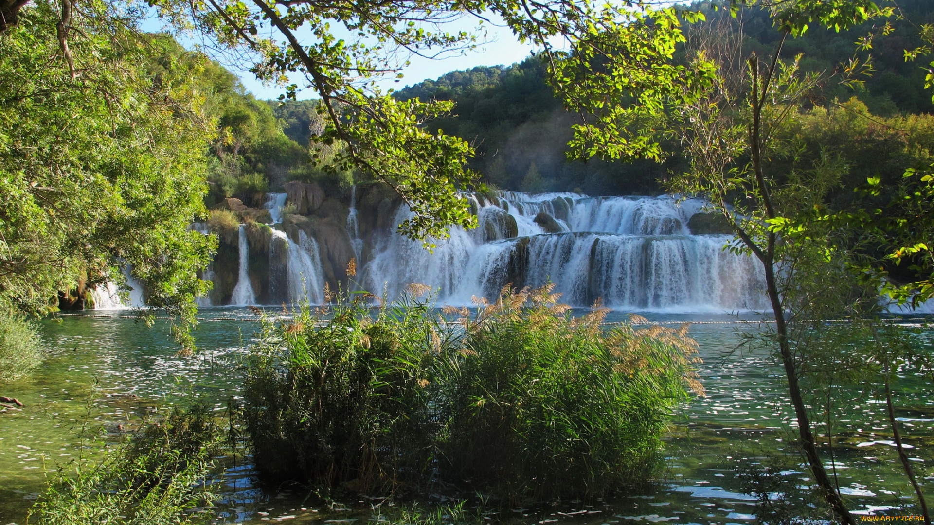 хорватия, krka, nat, , park, природа, водопады, хорватия, деревья, водопад, парк