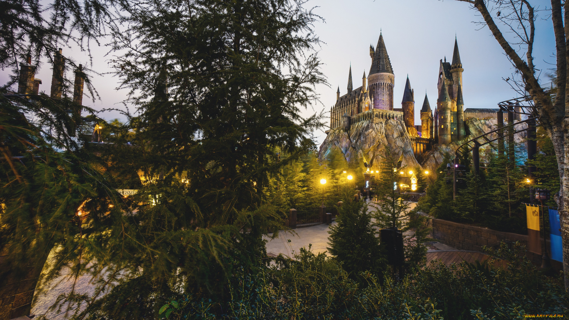 wizarding, world, of, harry, potter, , universal, orlando, resort, города, -, дворцы, , замки, , крепости, парк, развлечений, hdr