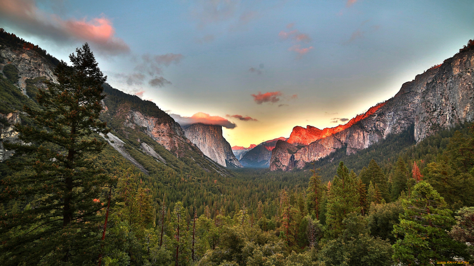 yosemite, national, park, , california, природа, горы, свет, лес, ущелье