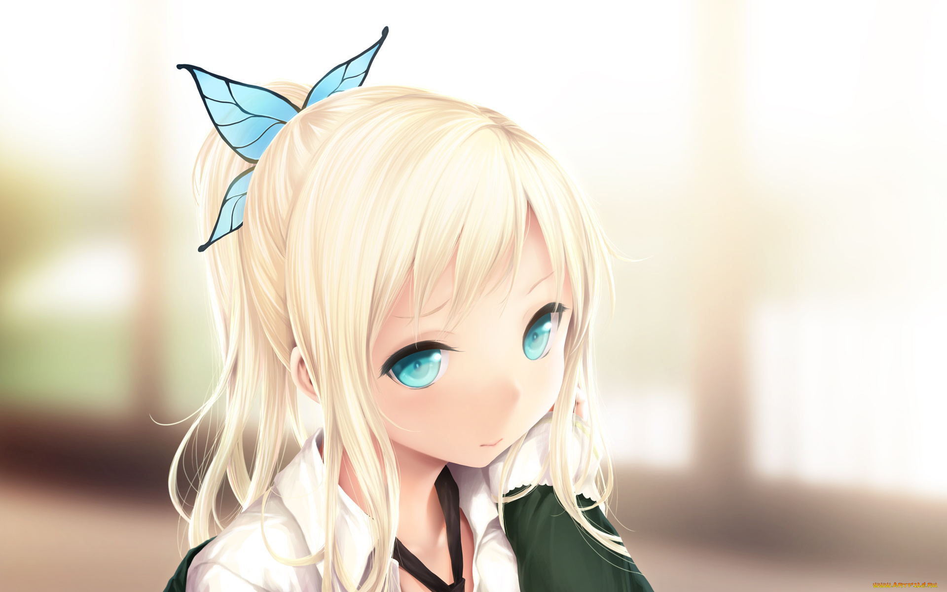 boku, wa, tomodachi, ga, sukunai, аниме, девочка, kashiwazaki, sena, boku, wa, tomodachi, ga, sukunai, заколка, хвостик, бабочка