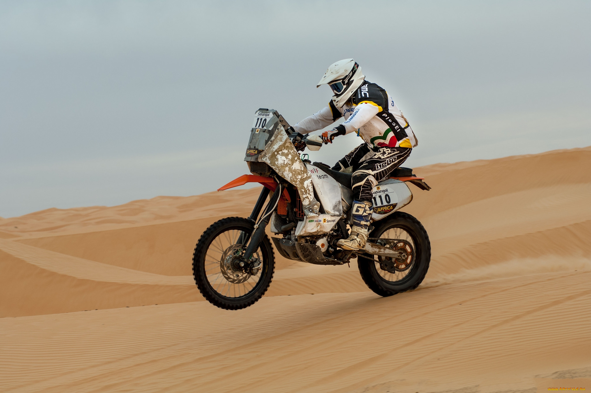 спорт, мотокросс, пустыня, мотоцикл, ралли