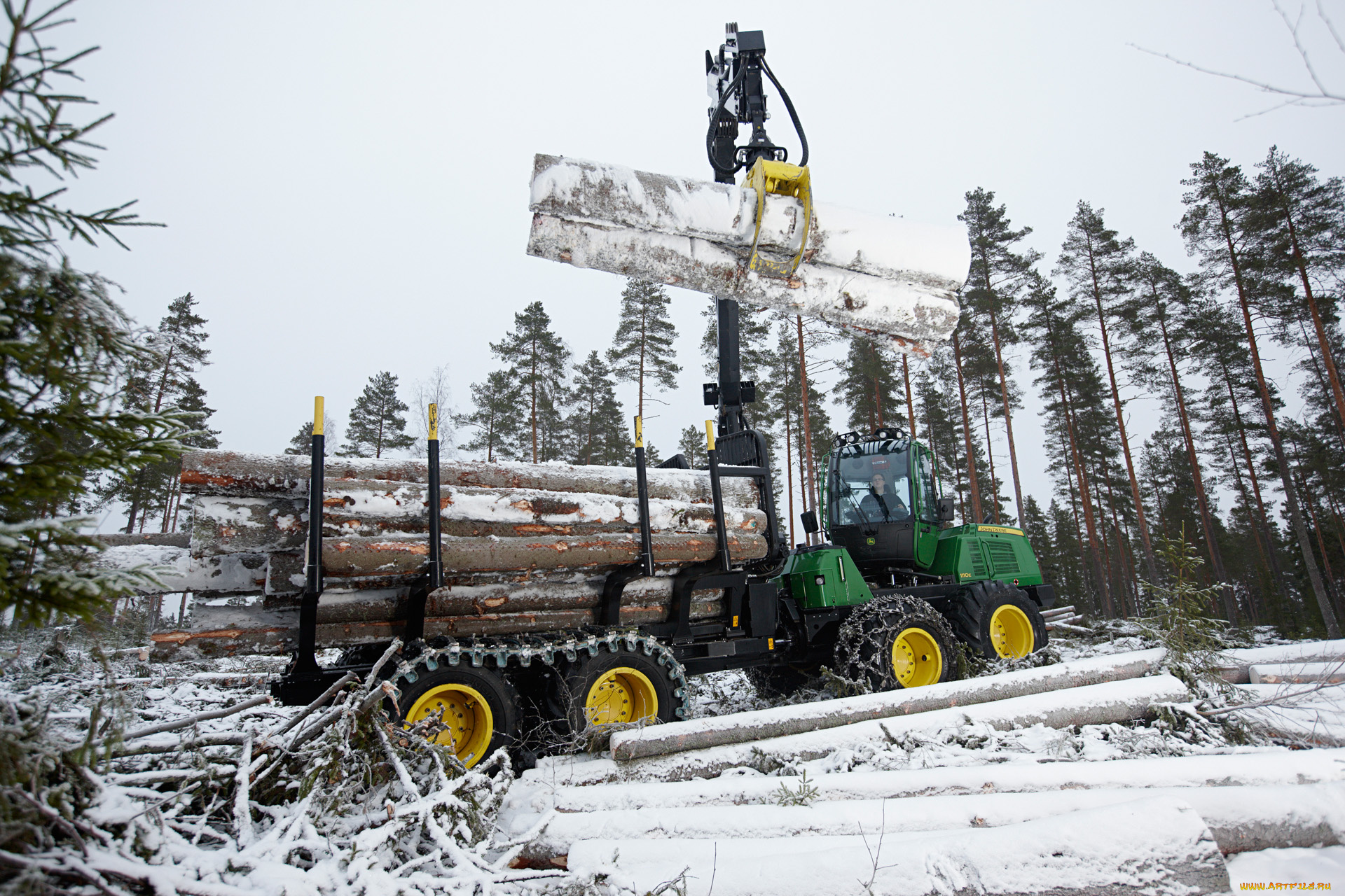 Харвестер лесозаготовительный. Форвардер Джон Дир. 1110e - форвардер. John Deere Лесозаготовительная техника зимой. Харвестер и форвардер John Deere.