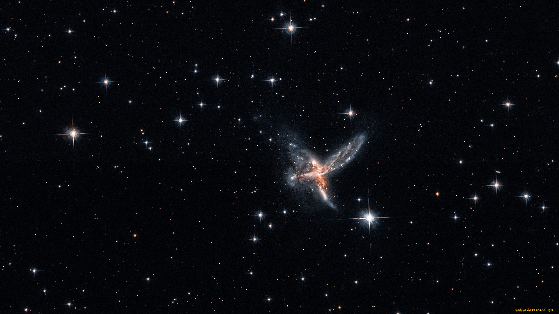космос, галактики, туманности, eso, 593-8, -, the, bird