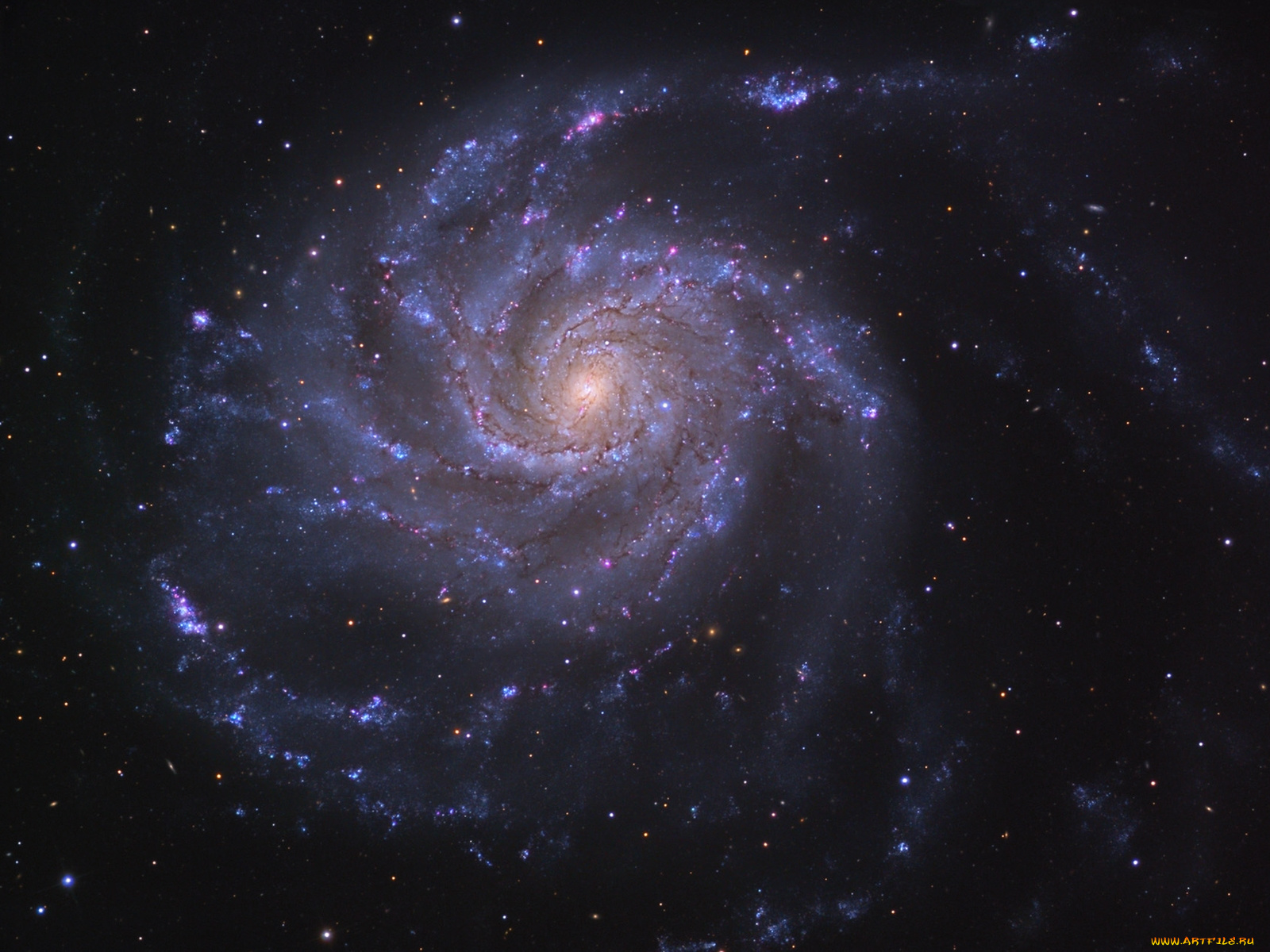 m101, космос, галактики, туманности