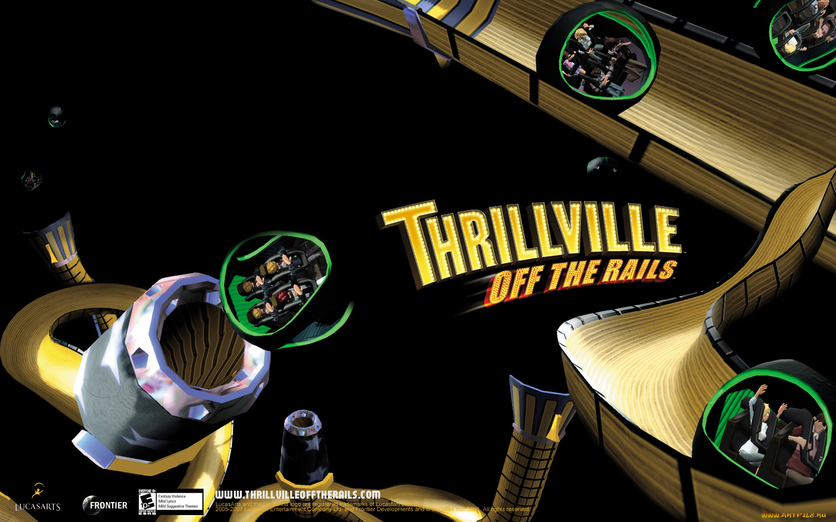 thrillville, off, the, rails, видео, игры
