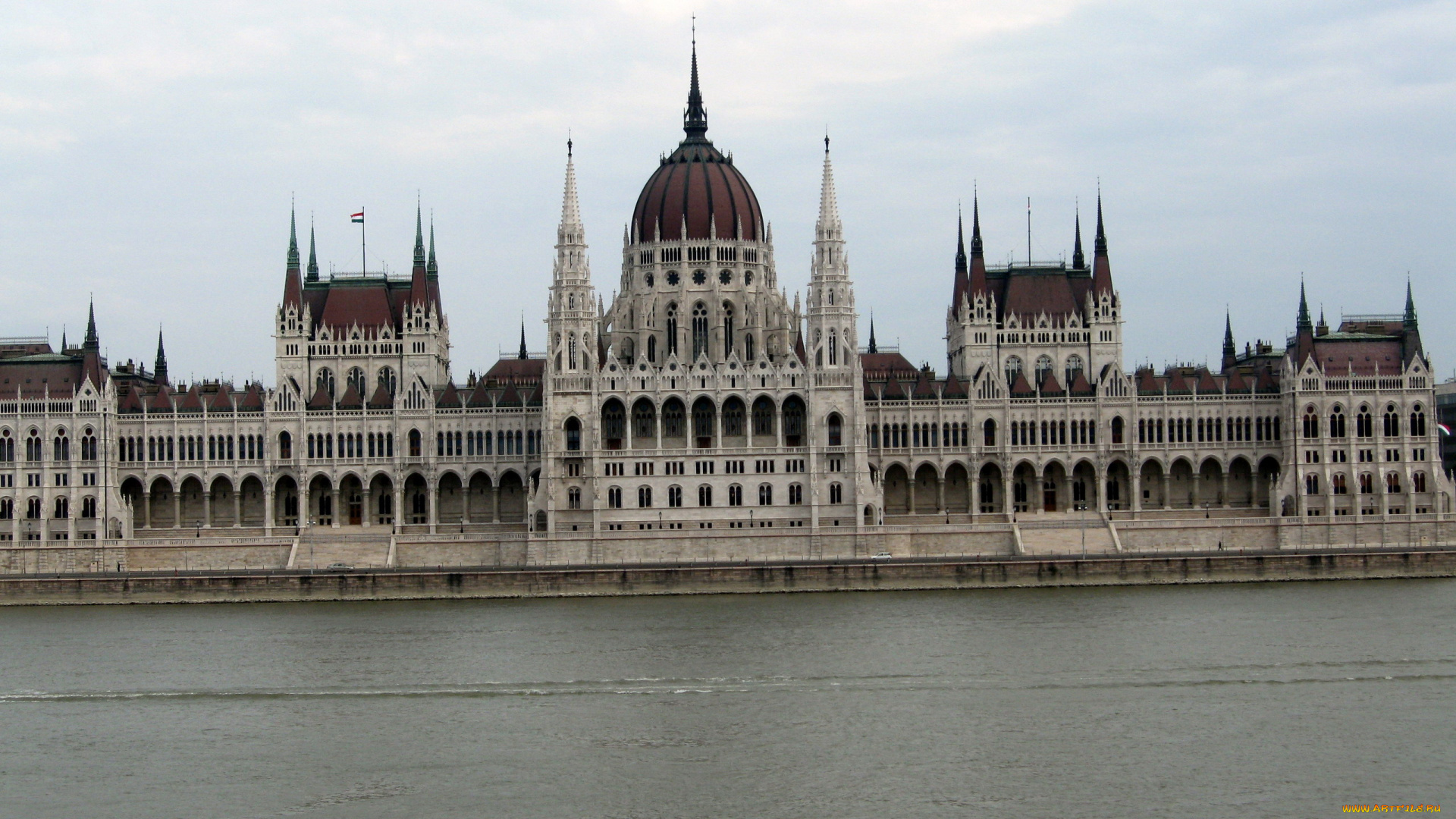 города, будапешт, , венгрия, парламент, река