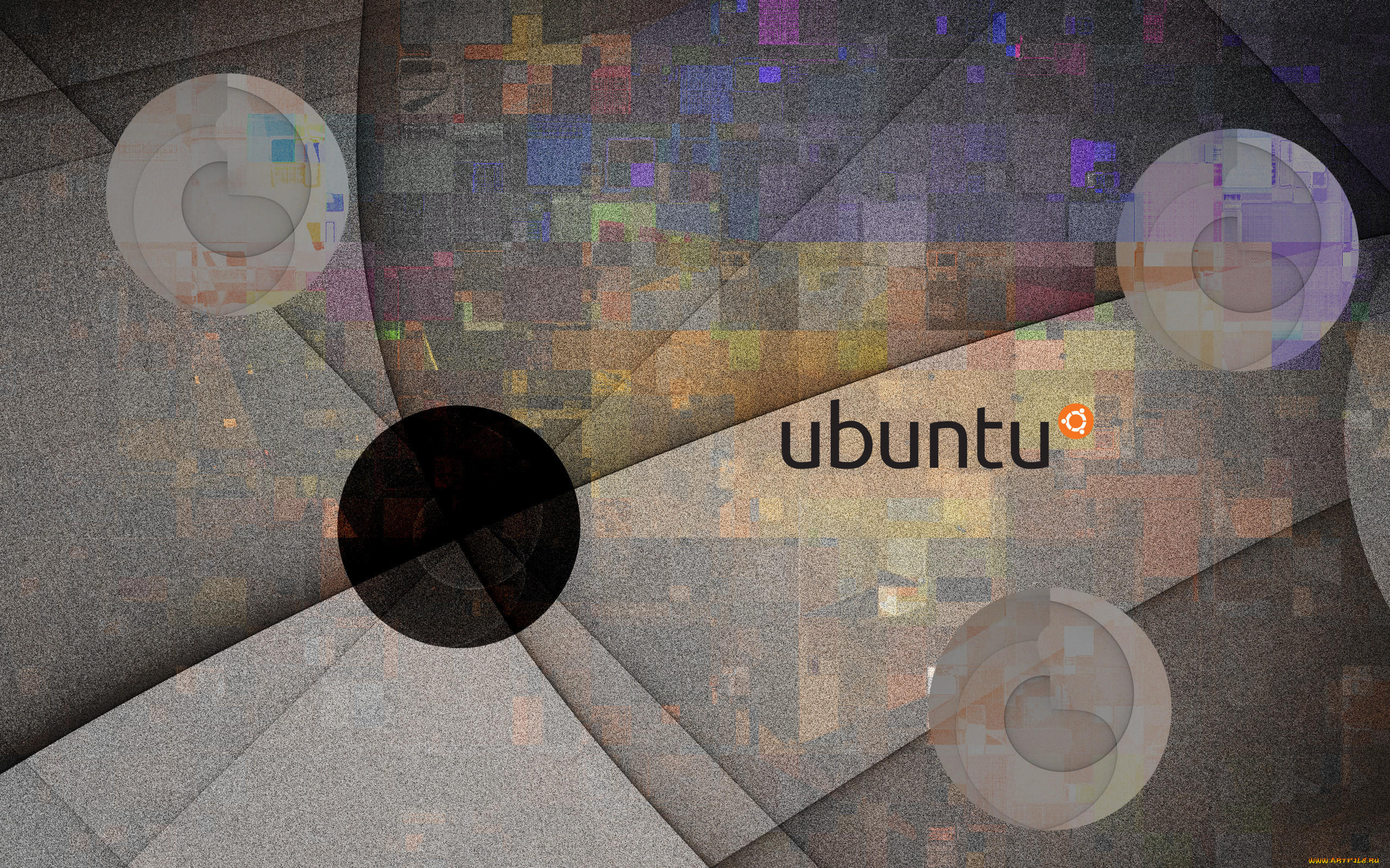 компьютеры, ubuntu, linux, фон, логотип