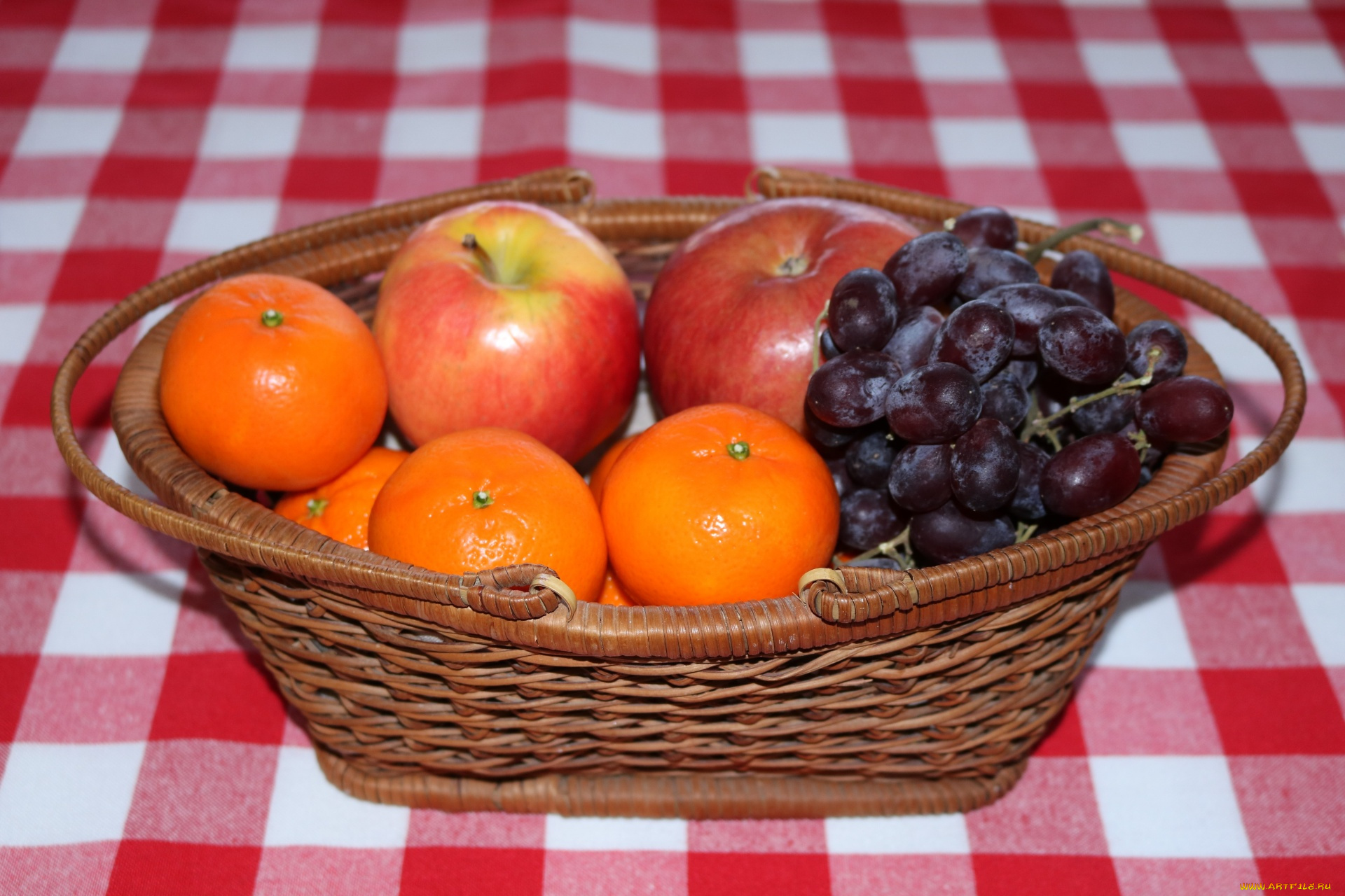 еда, фрукты, , ягоды, яблоки, мандарины, виноград