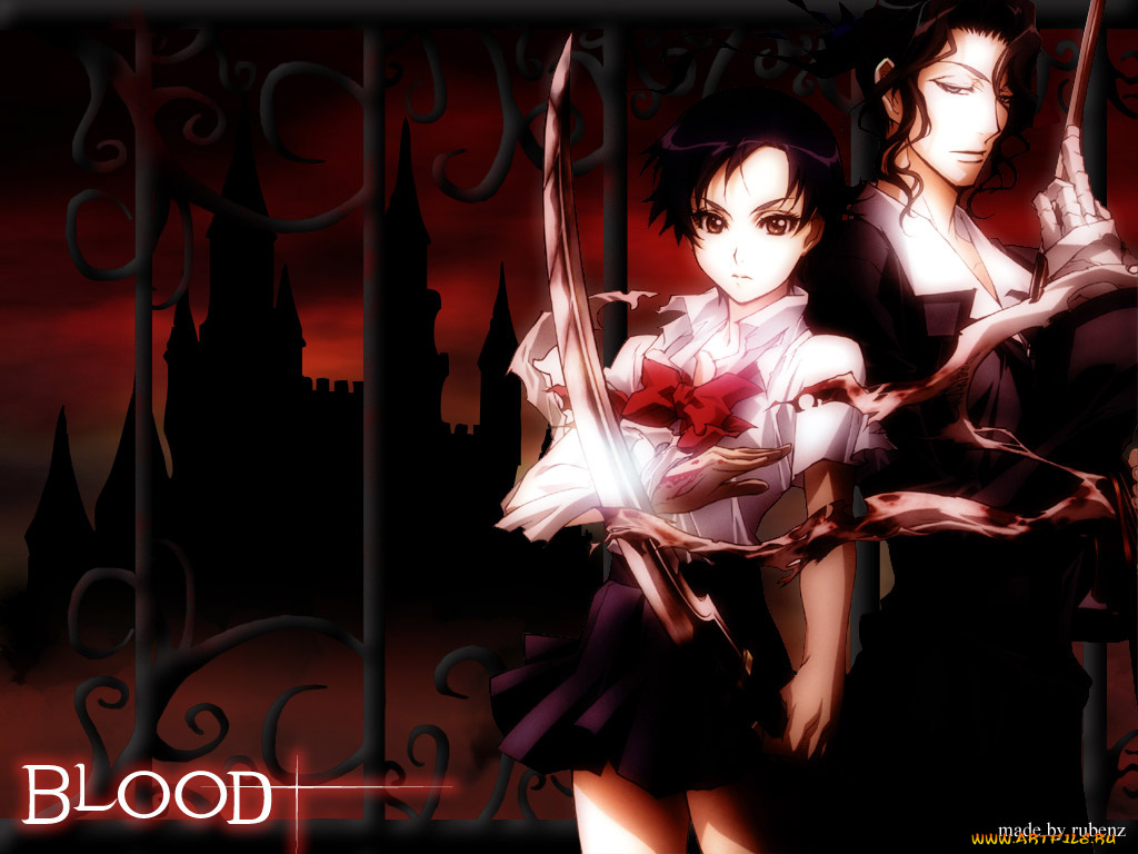 аниме, blood, 