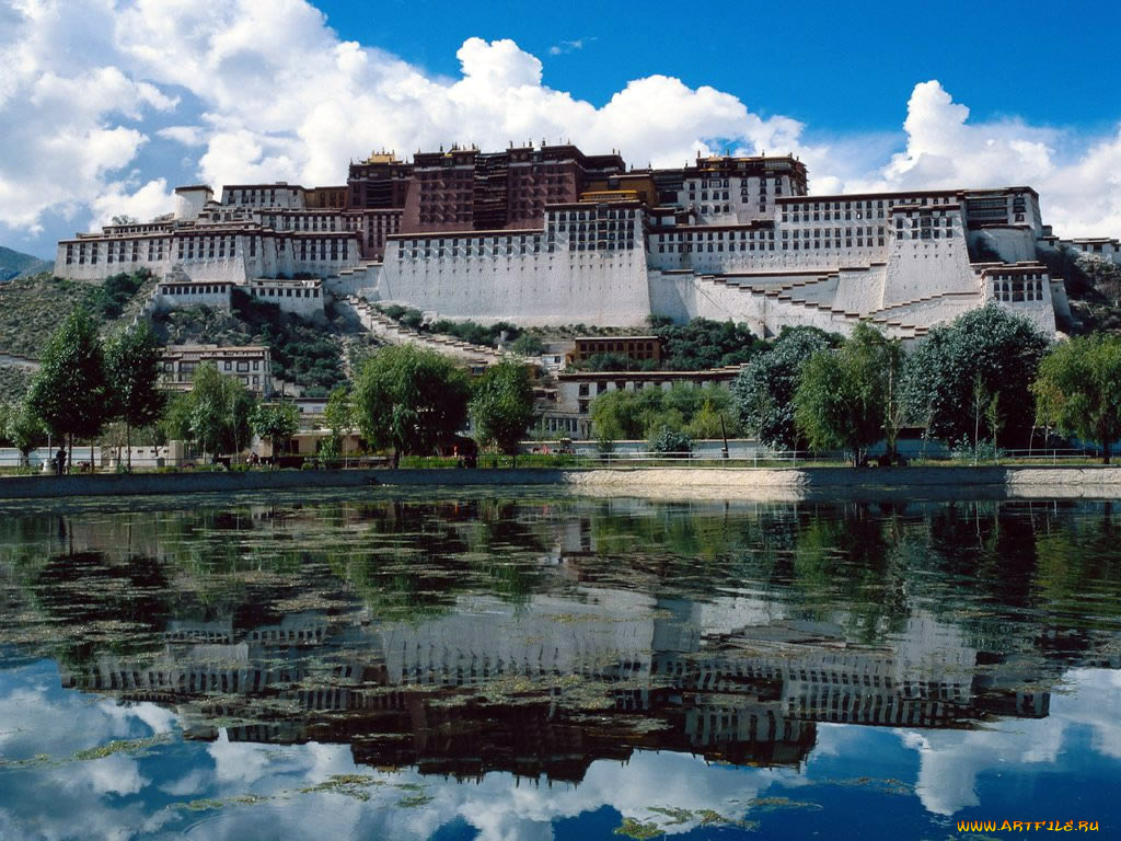 города, дворцы, замки, крепости, potala, palace, lhasa, tibet