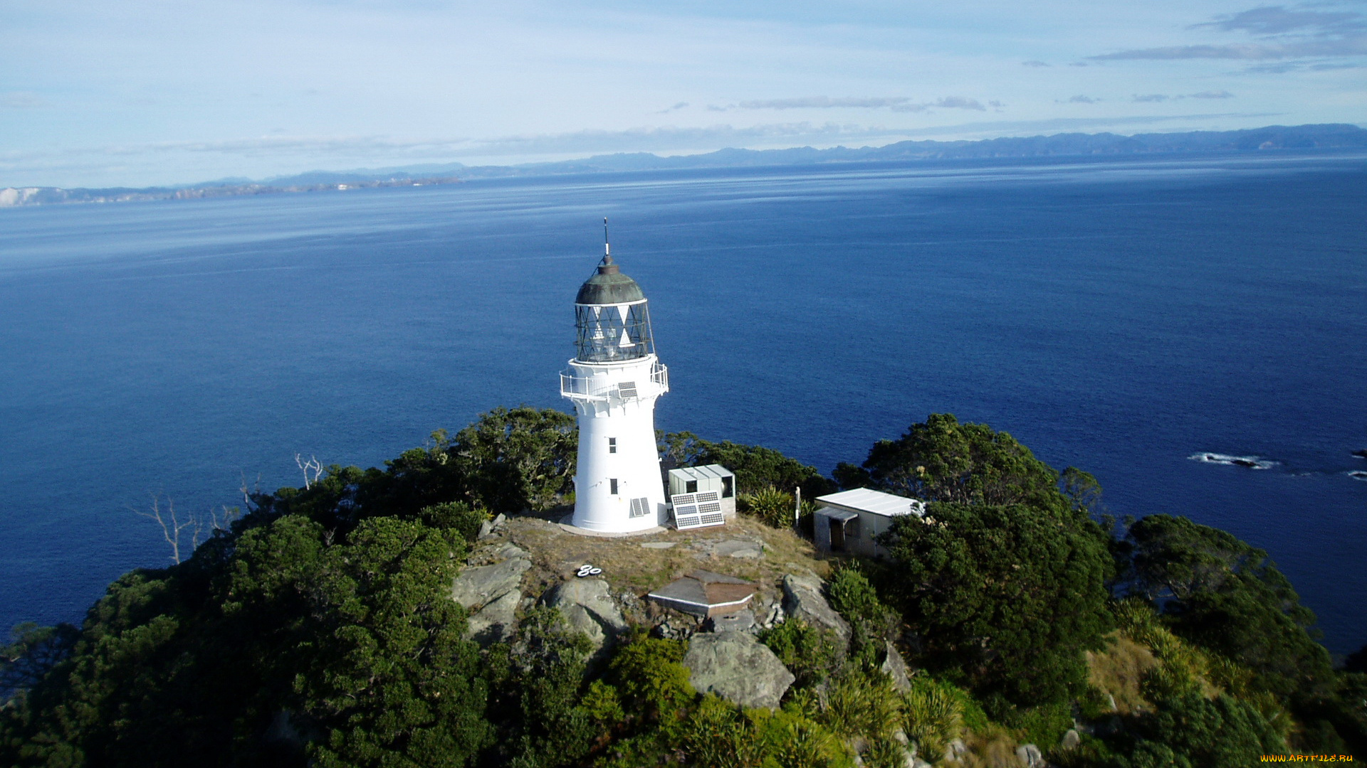 природа, маяки, cuvier, island, lighthouse, new, zealand