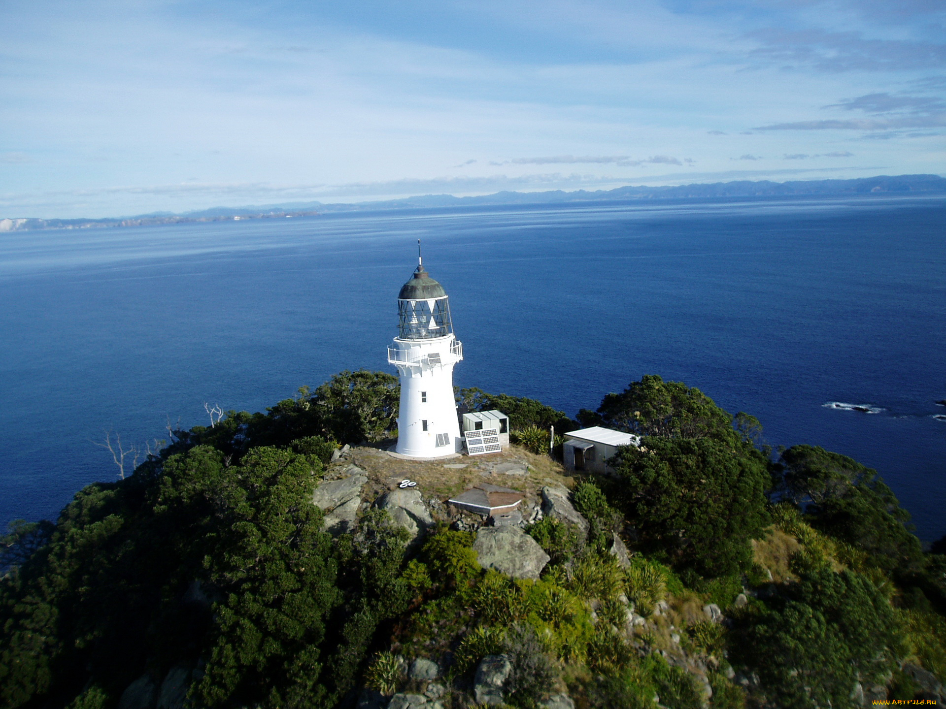 природа, маяки, cuvier, island, lighthouse, new, zealand