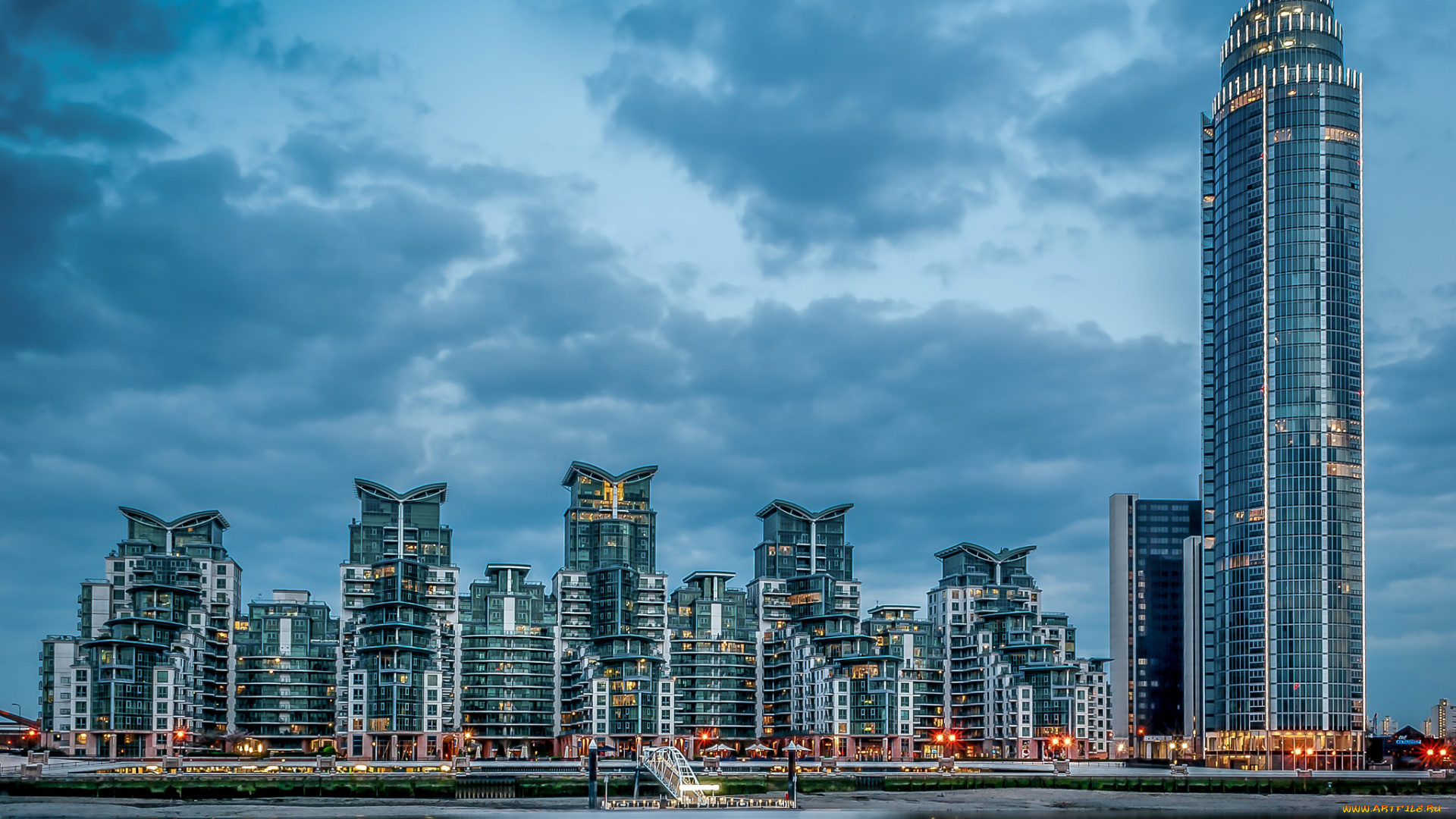 st, george, wharf, , london, города, лондон, , великобритания, река, башня