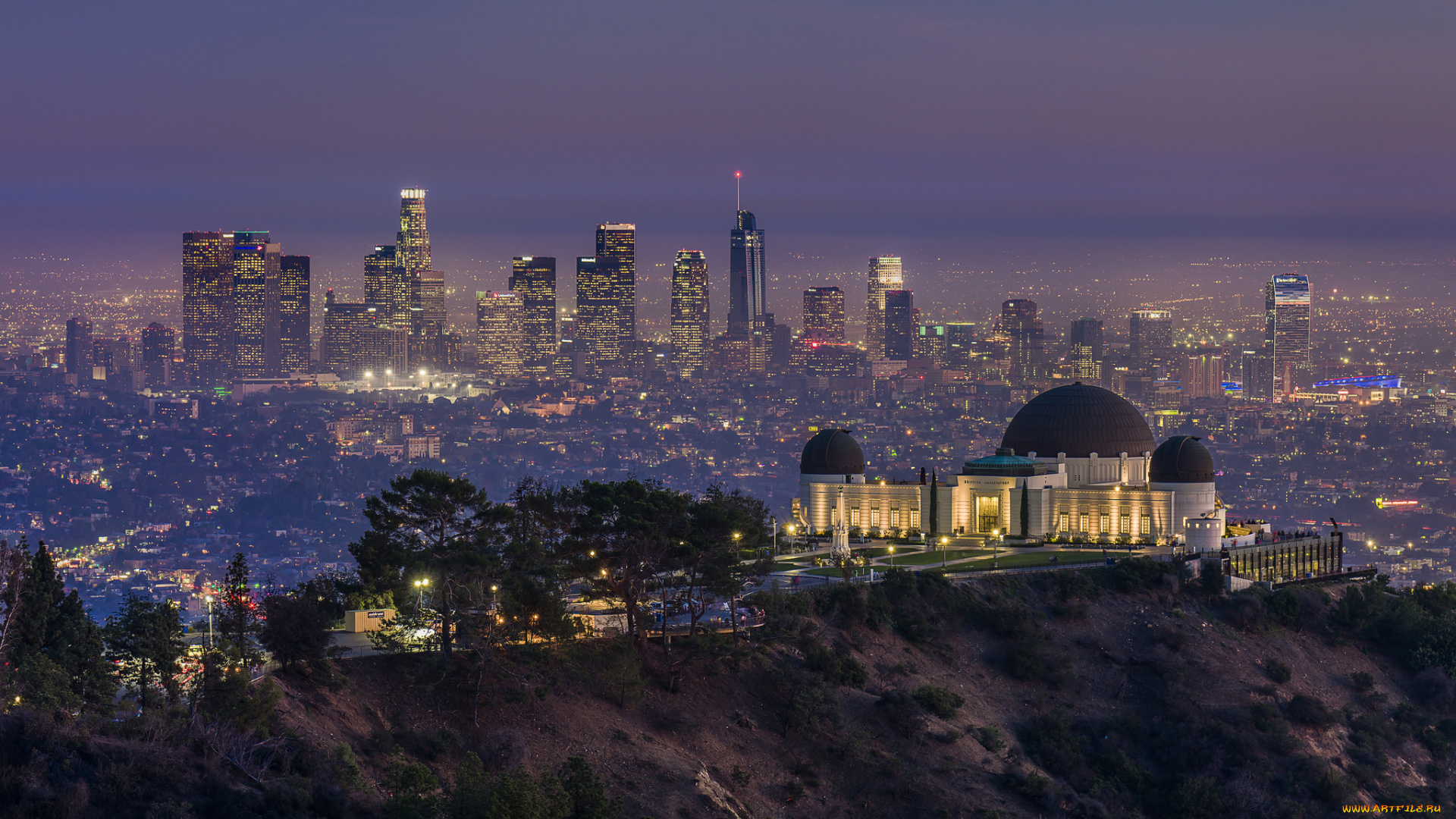 griffith, park, города, лос-анджелес, , сша, обзор