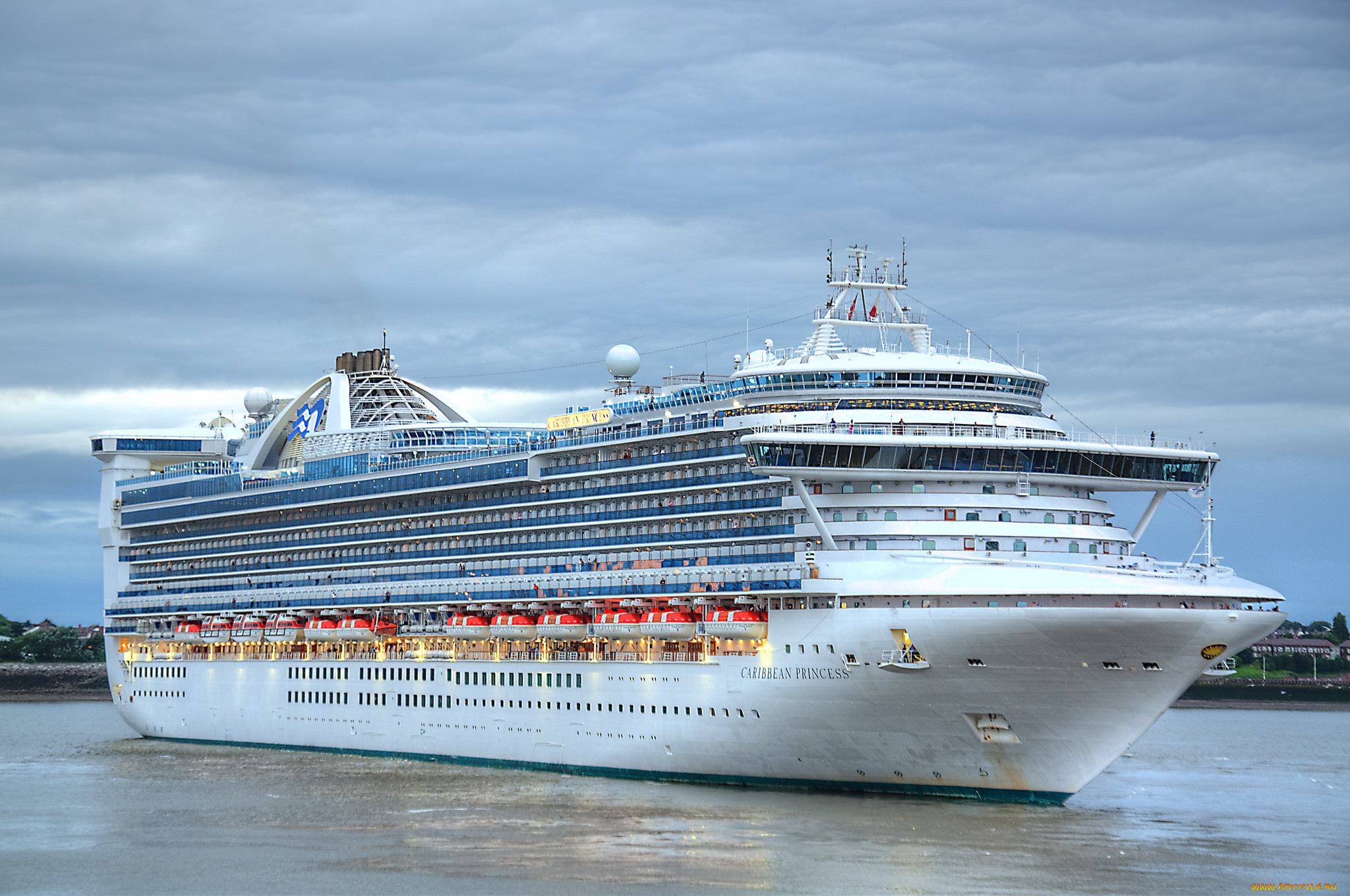 caribbean, princess, корабли, лайнеры, круиз, лайнер