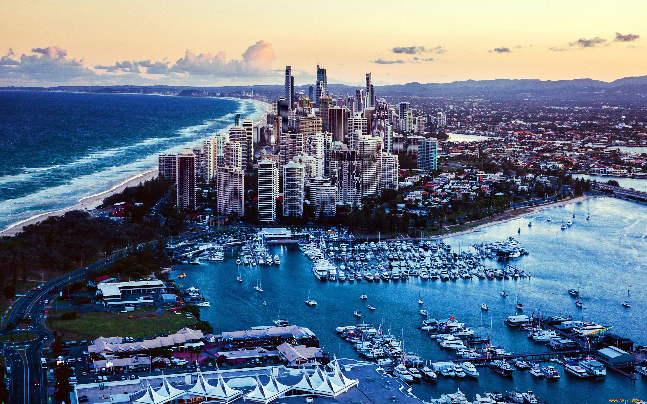 queensland, australia, города, -, панорамы