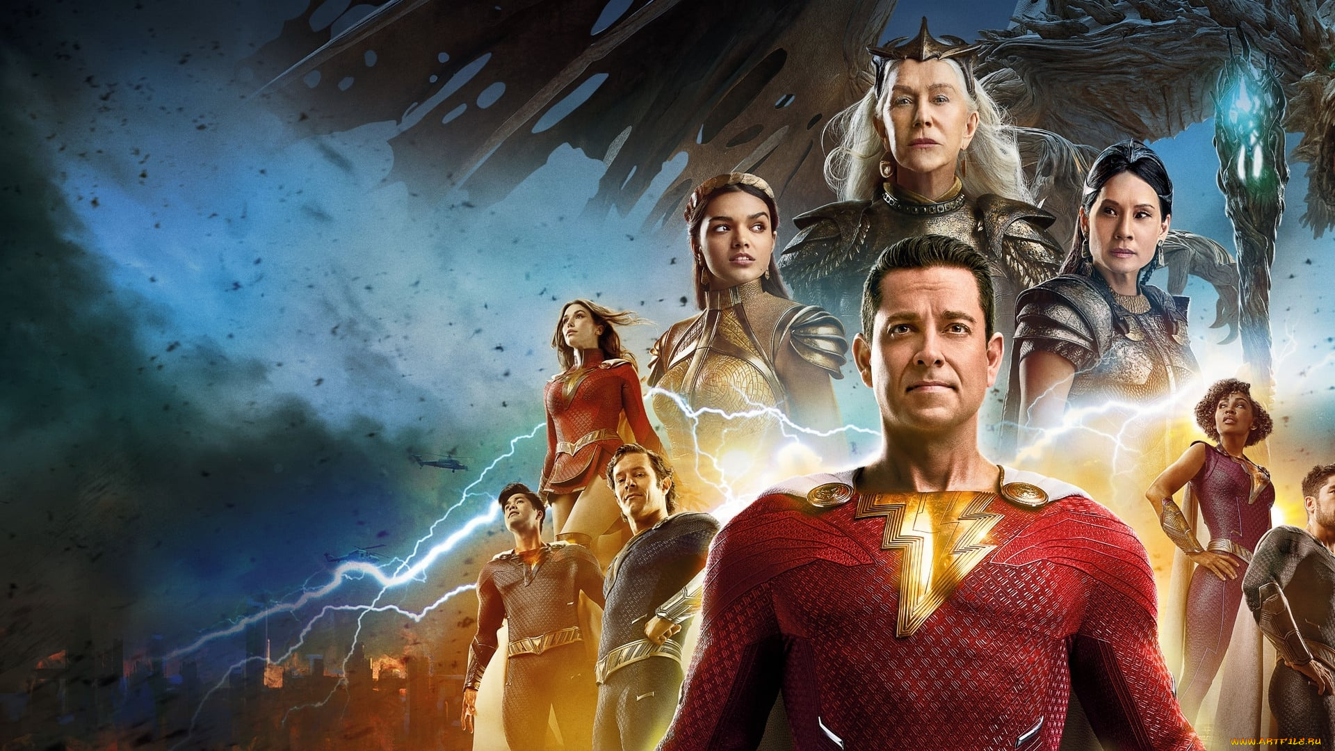 shazam, , fury, of, the, gods, , , 2023, , кино, фильмы, , fury, of, the, gods, шазам, ярость, богов, фэнтези, боевик, триллер, комедия, криминал, zachary, levi, jack, dylan, grazer, rachel, zegler, lucy, liu, djimon, hounsou, helen, mirren