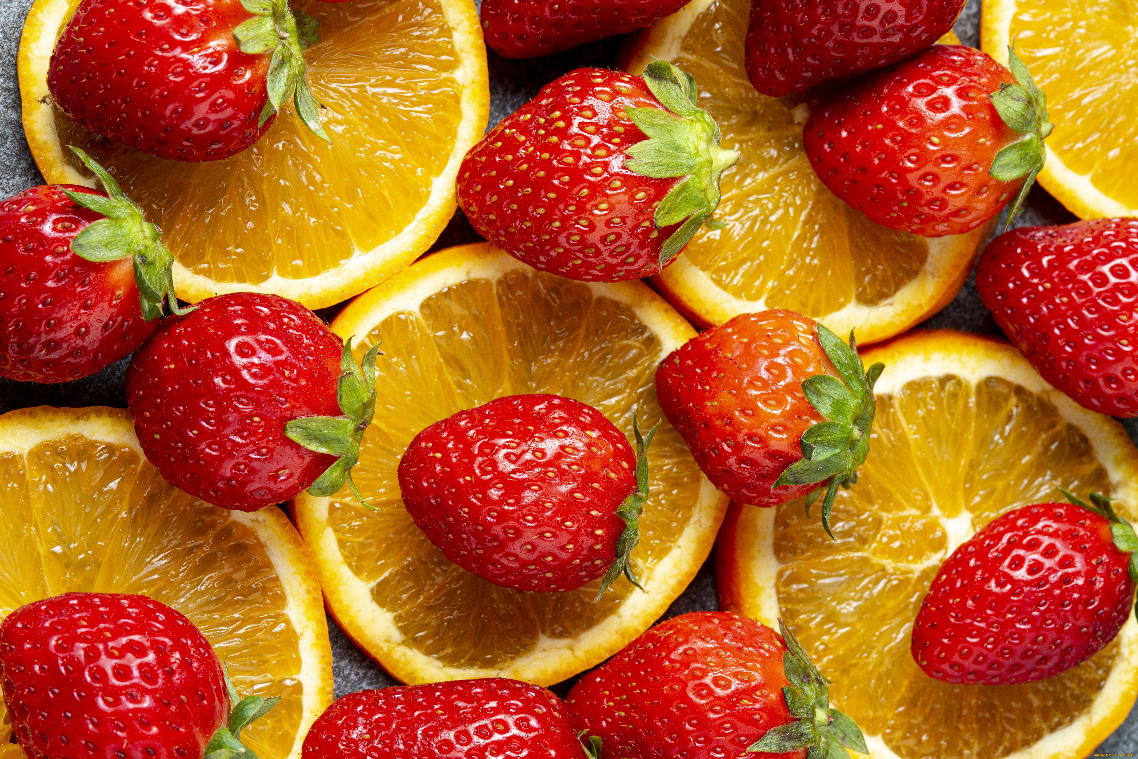 еда, фрукты, , ягоды, апельсины, клубника