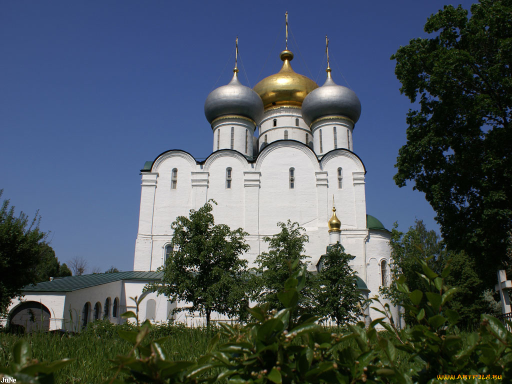 москва, новодевичий, монастырь, города, россия