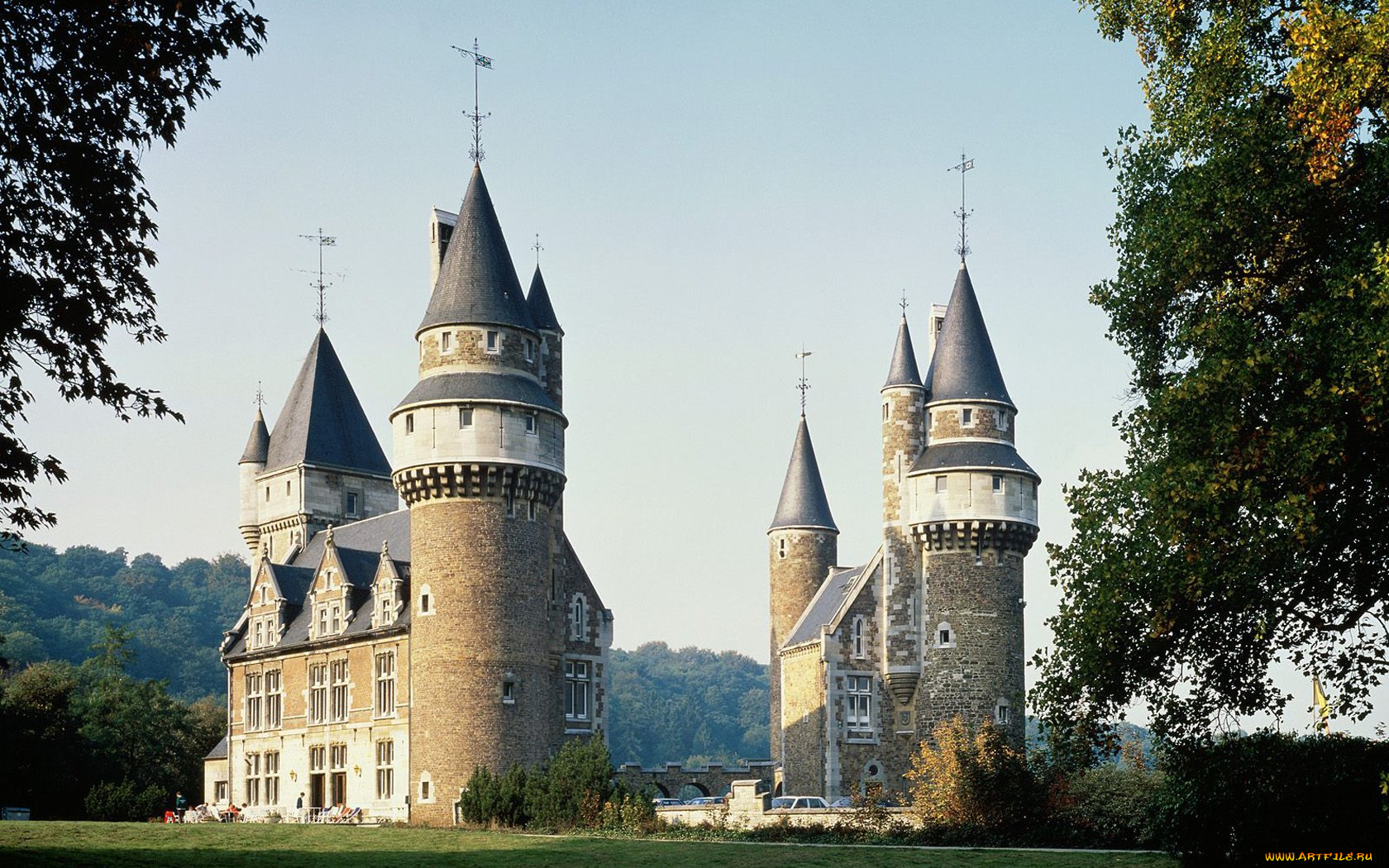 faulx, les, tombes, castle, namur, belgium, города, дворцы, замки, крепости