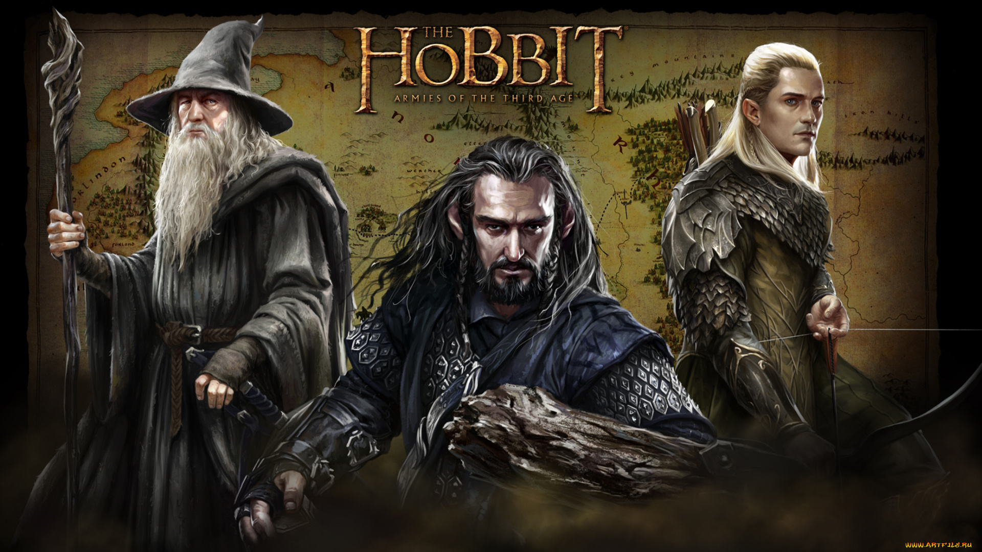 видео, игры, the, hobbit, armies, of, third, age, хоббит