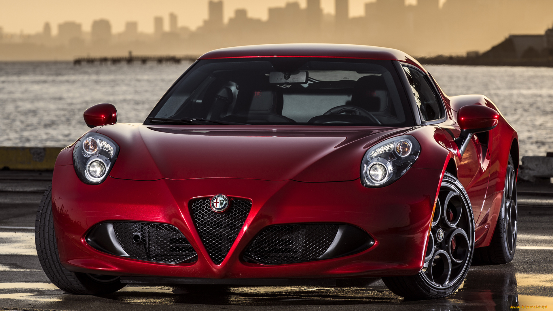 автомобили, alfa, romeo, 2015г, alfa, romeo, 4c, us-spec, 960, красный