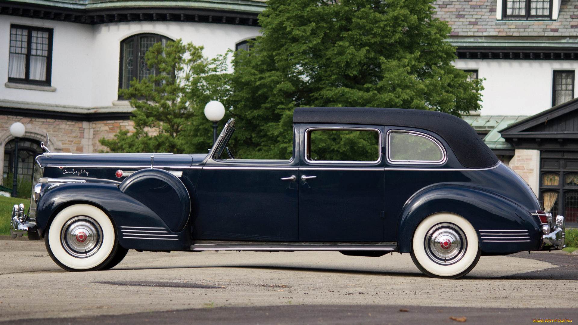 автомобили, packard, rollston, all-weather, town, custom, super, eight, темныц, 1908-795, 180, car, 1941г