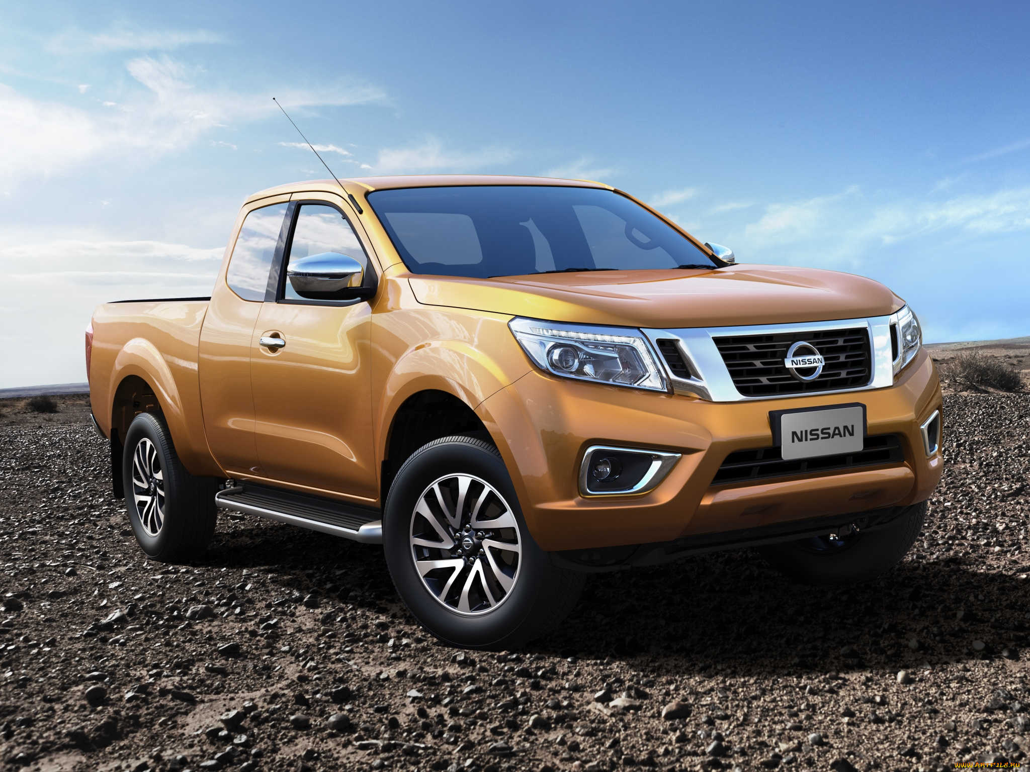 автомобили, nissan, datsun, желтый, 2014г, th-spec, cab, king, navara, np300