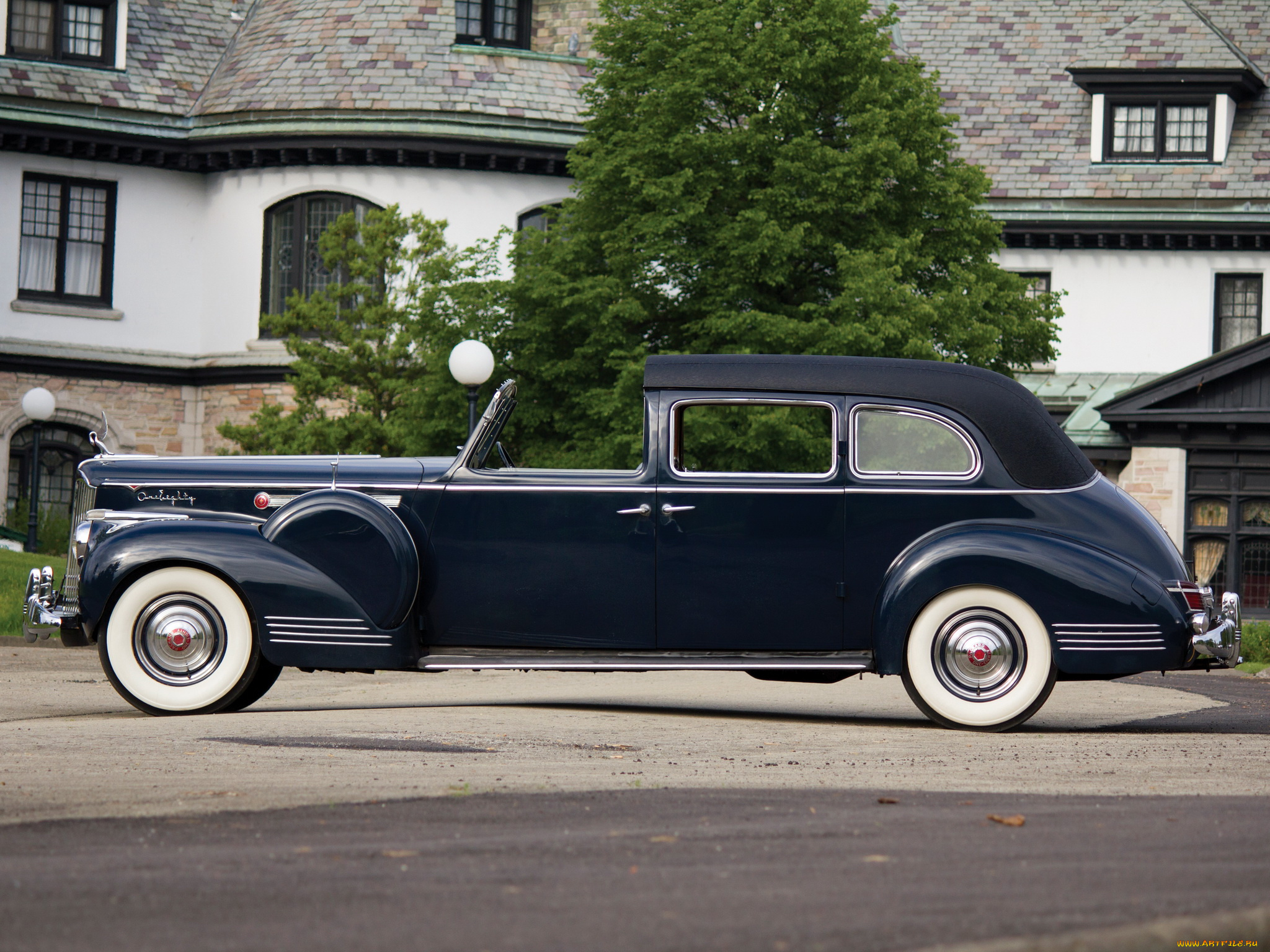 автомобили, packard, rollston, all-weather, town, custom, super, eight, темныц, 1908-795, 180, car, 1941г