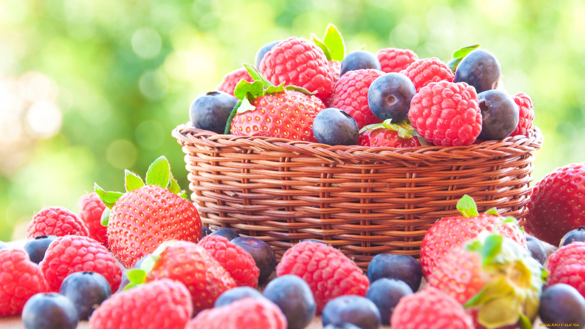 еда, фрукты, , ягоды, малина, ягоды, fresh, berries, весна, клубника, черника, корзинка
