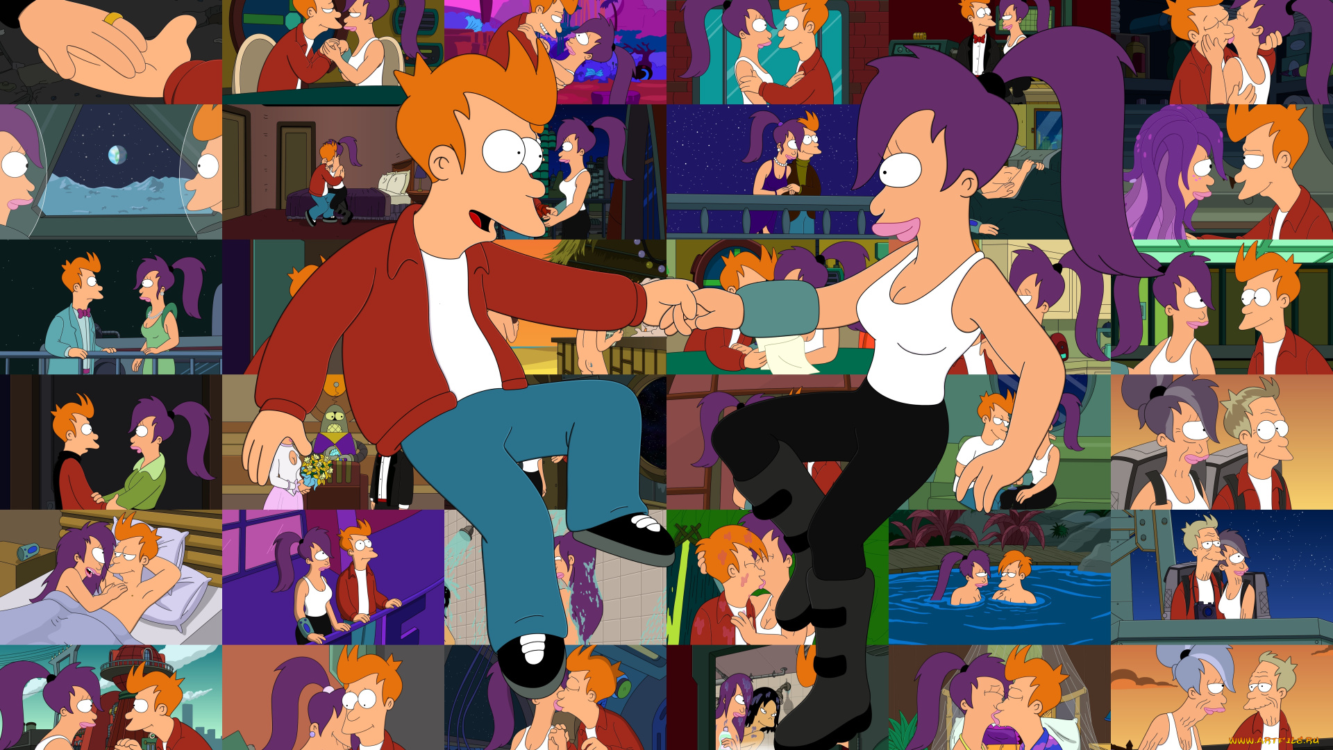 мультфильмы, futurama, персонажи