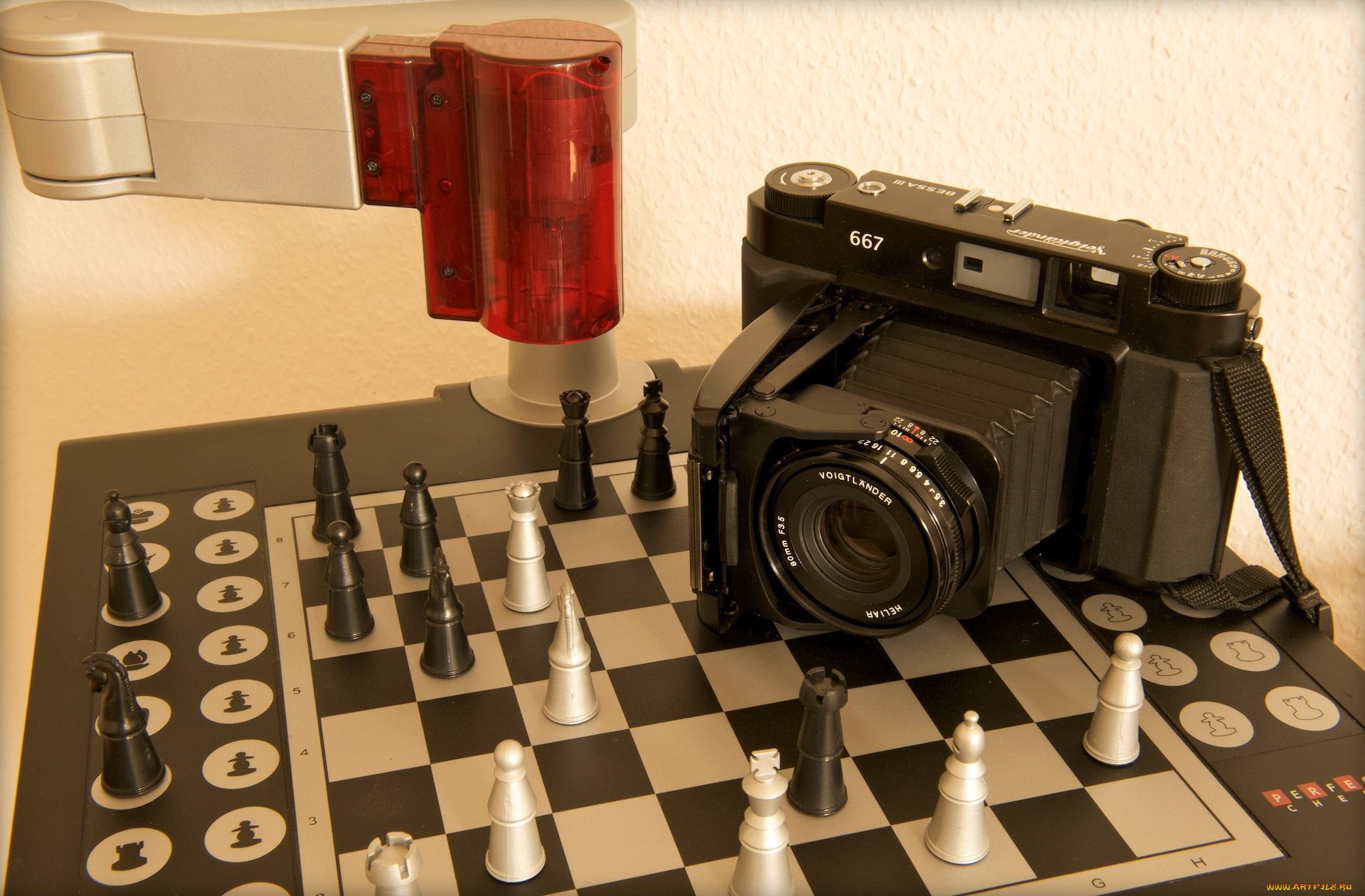 voigtlander, бренды, -, другое, черный, камера, фотоаппарат, лампа, игра, фигуры, доска, шахматы