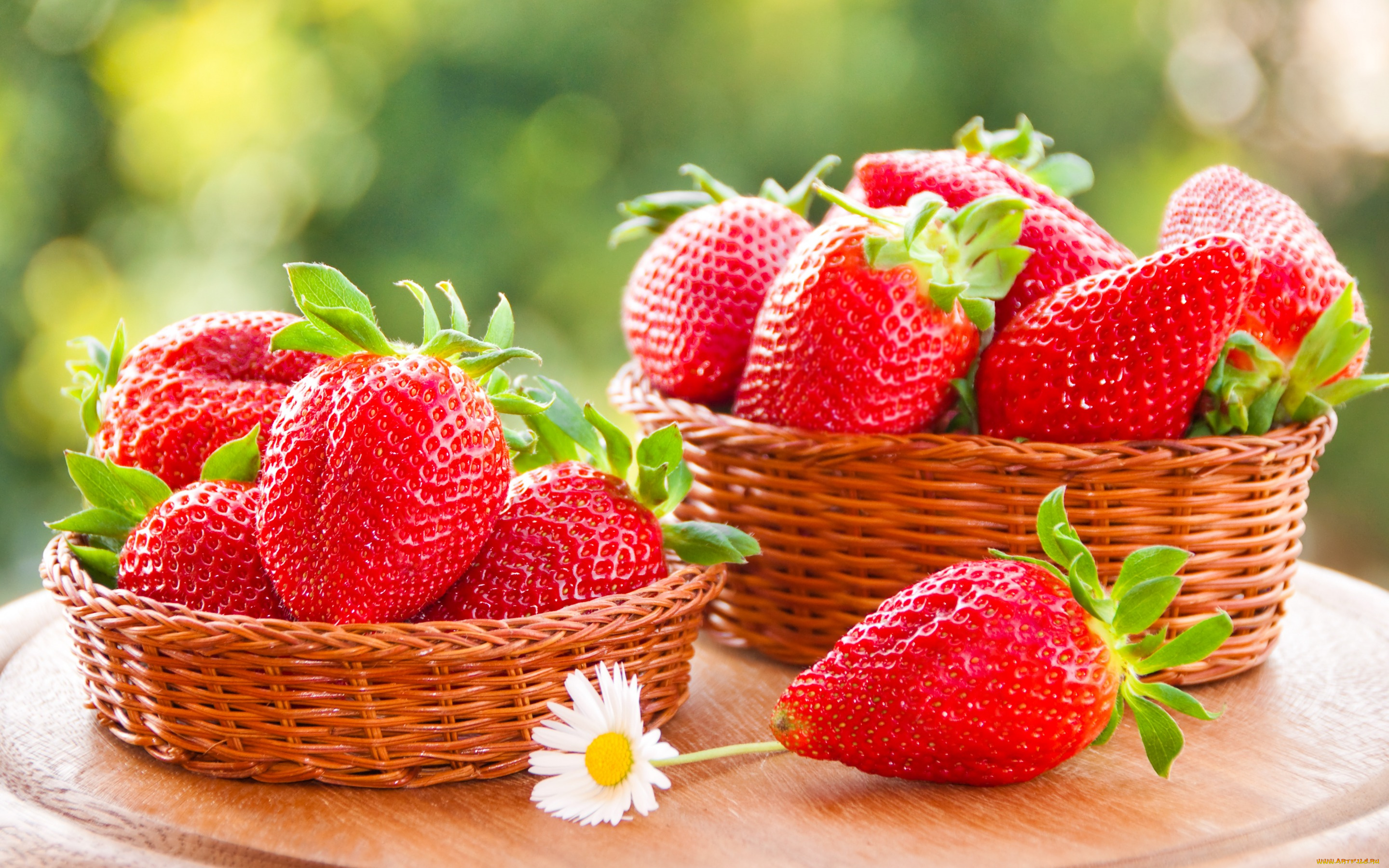 еда, клубника, , земляника, strawberry, red, ягоды, спелая, красная, корзинка, sweet, fresh, berries