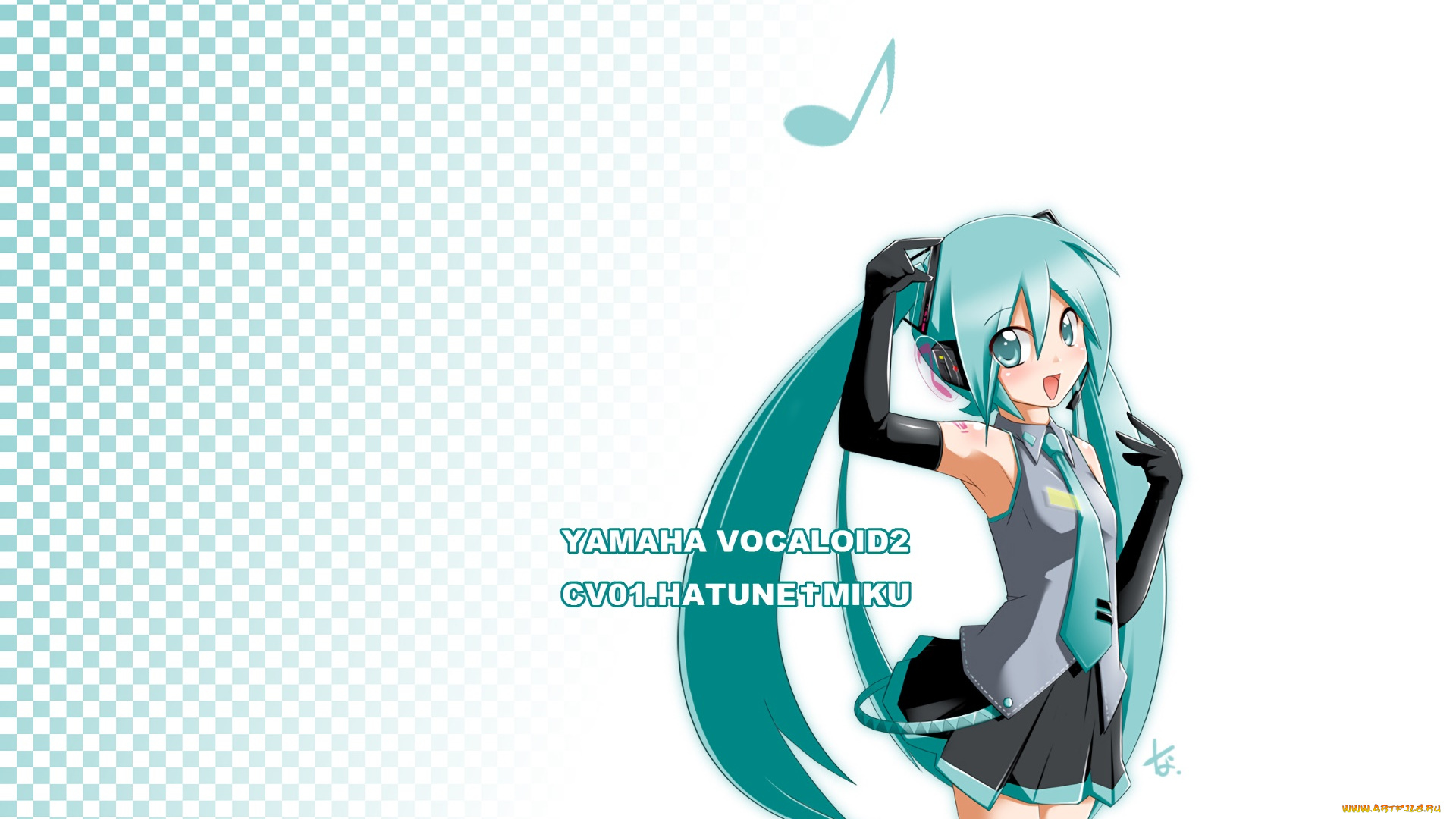 аниме, vocaloid, фон, взгляд, девушка