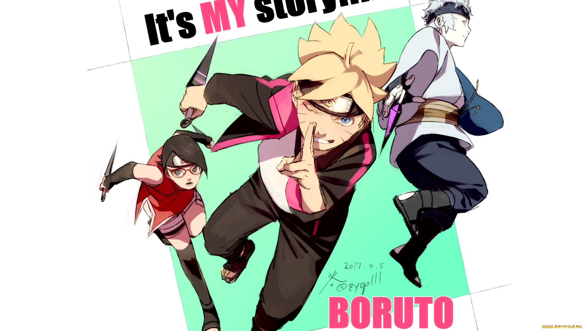 аниме, naruto, mitsuki, uchiha, sarada, uzumaki, boruto