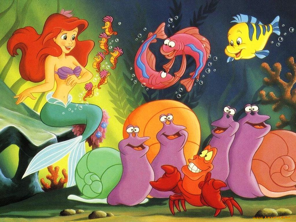 мультфильмы, the, little, mermaid