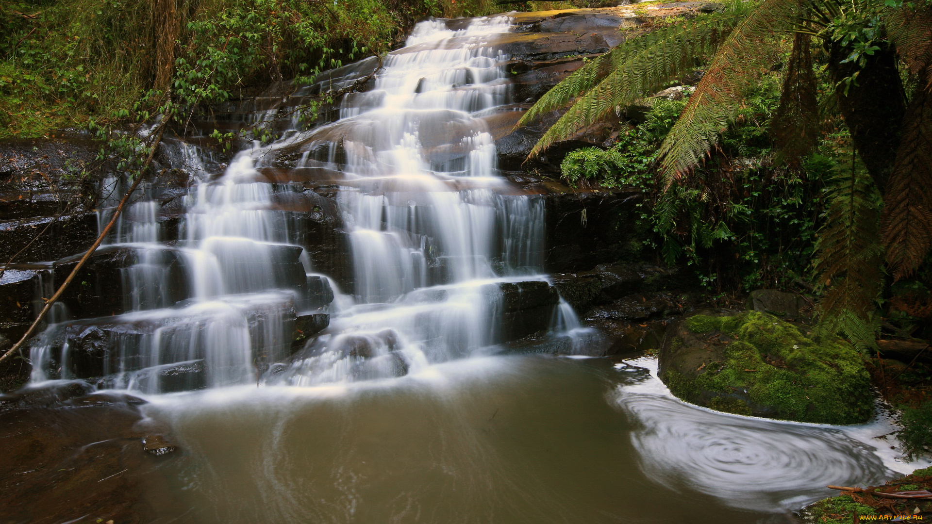 great, otway, national, park, victoria, australia, природа, водопады, водопад