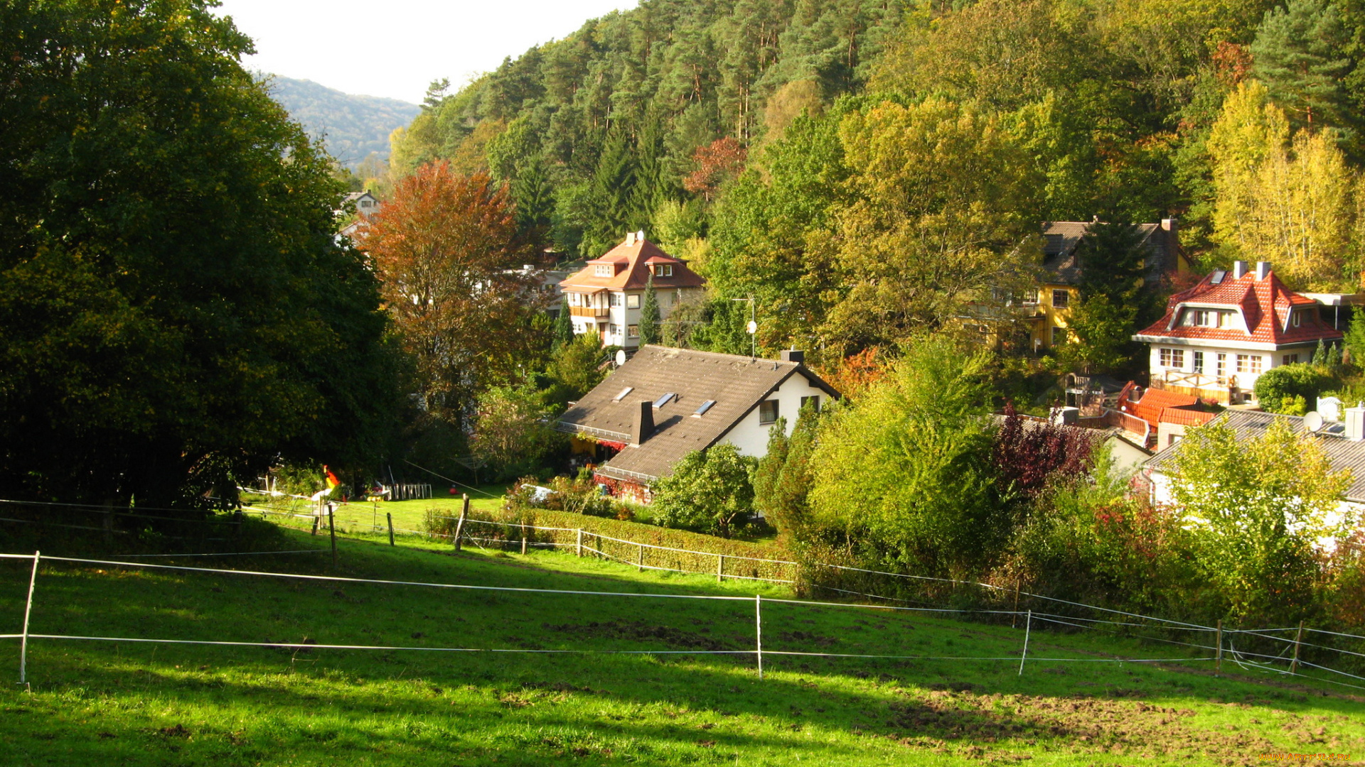 marburg, germany, города, пейзажи, дома, пейзаж, дорога