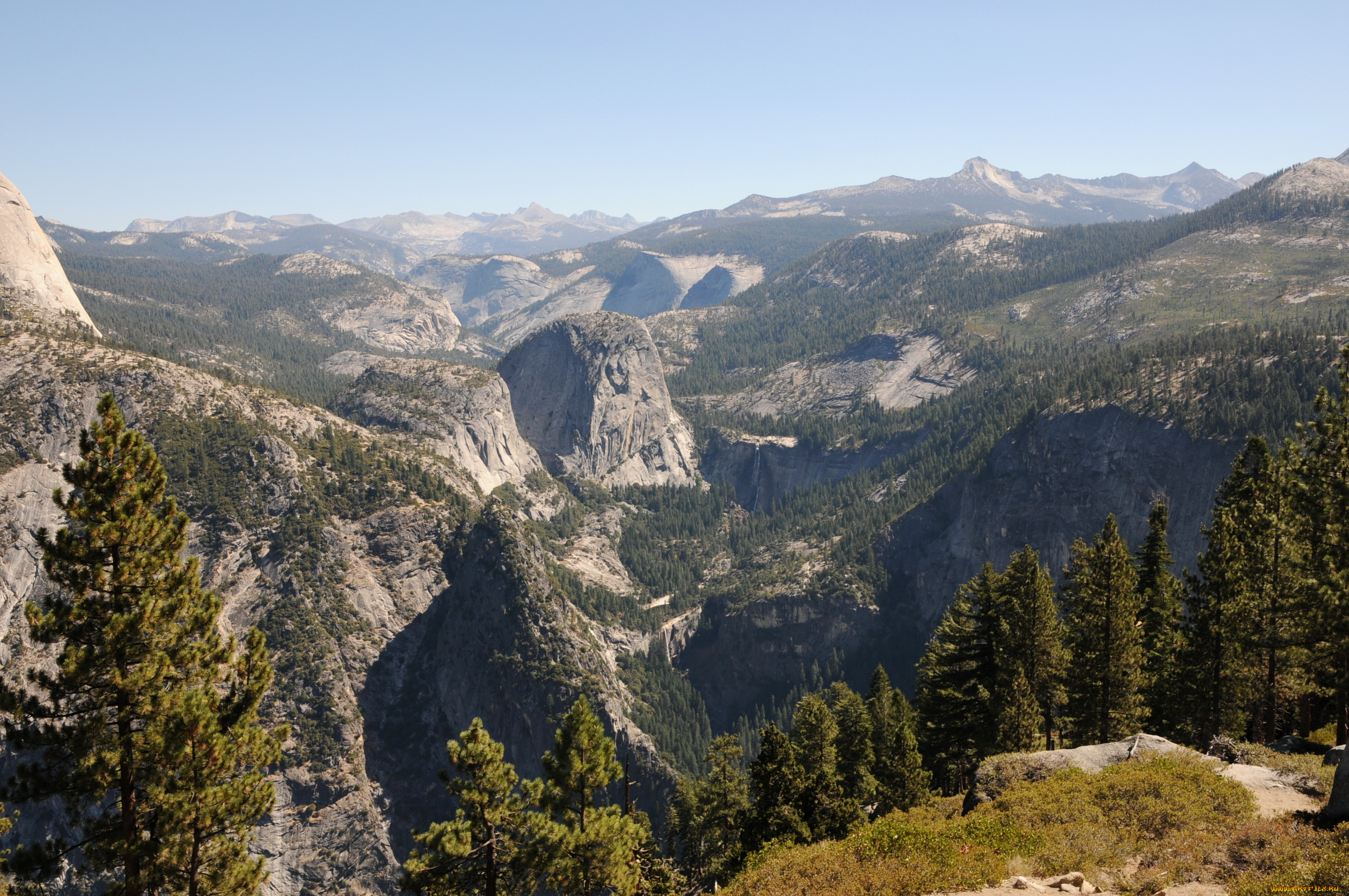 california, yosemite, national, park, природа, горы