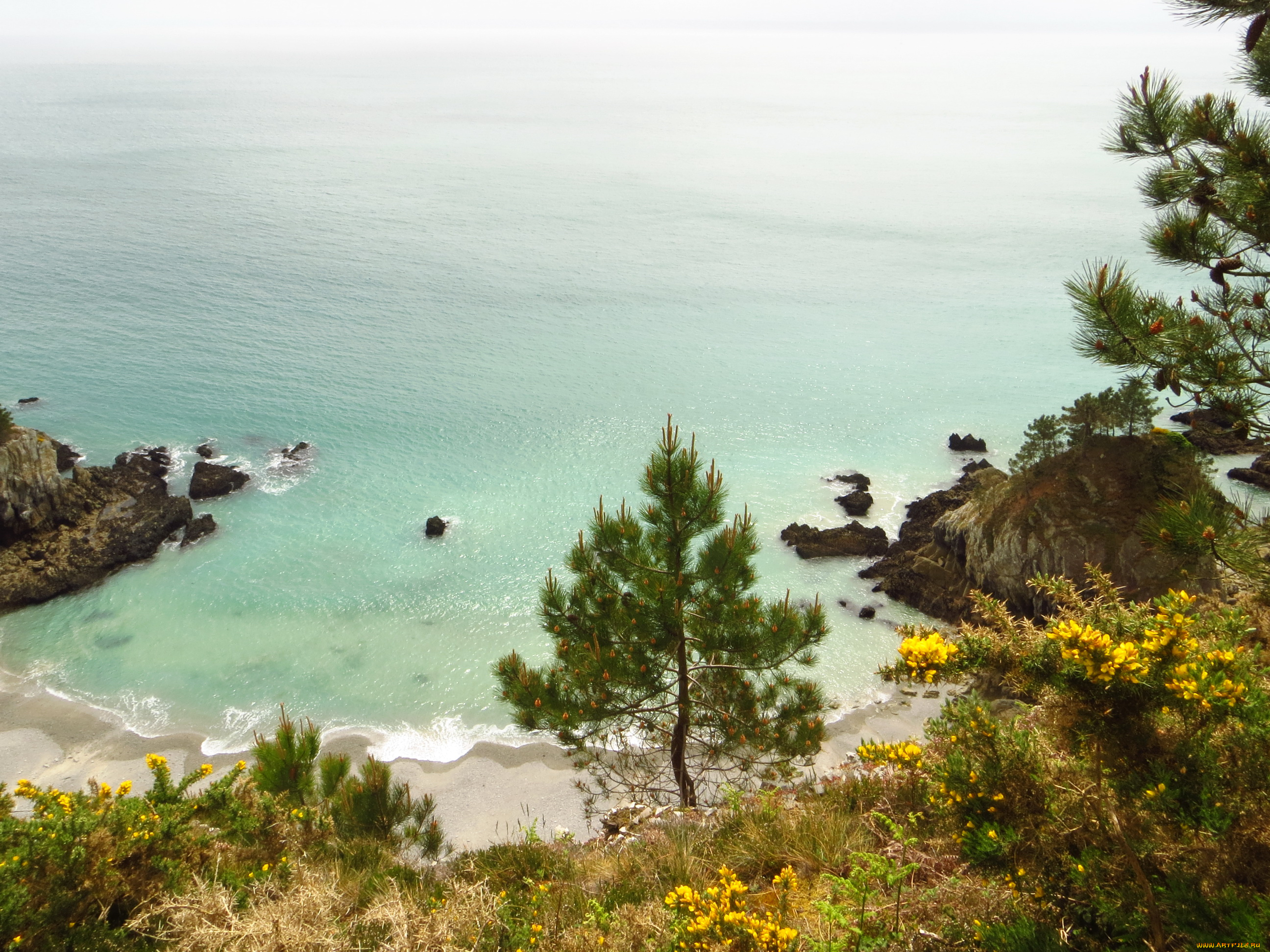 полуостров, crozon, england, природа, побережье, море, берег