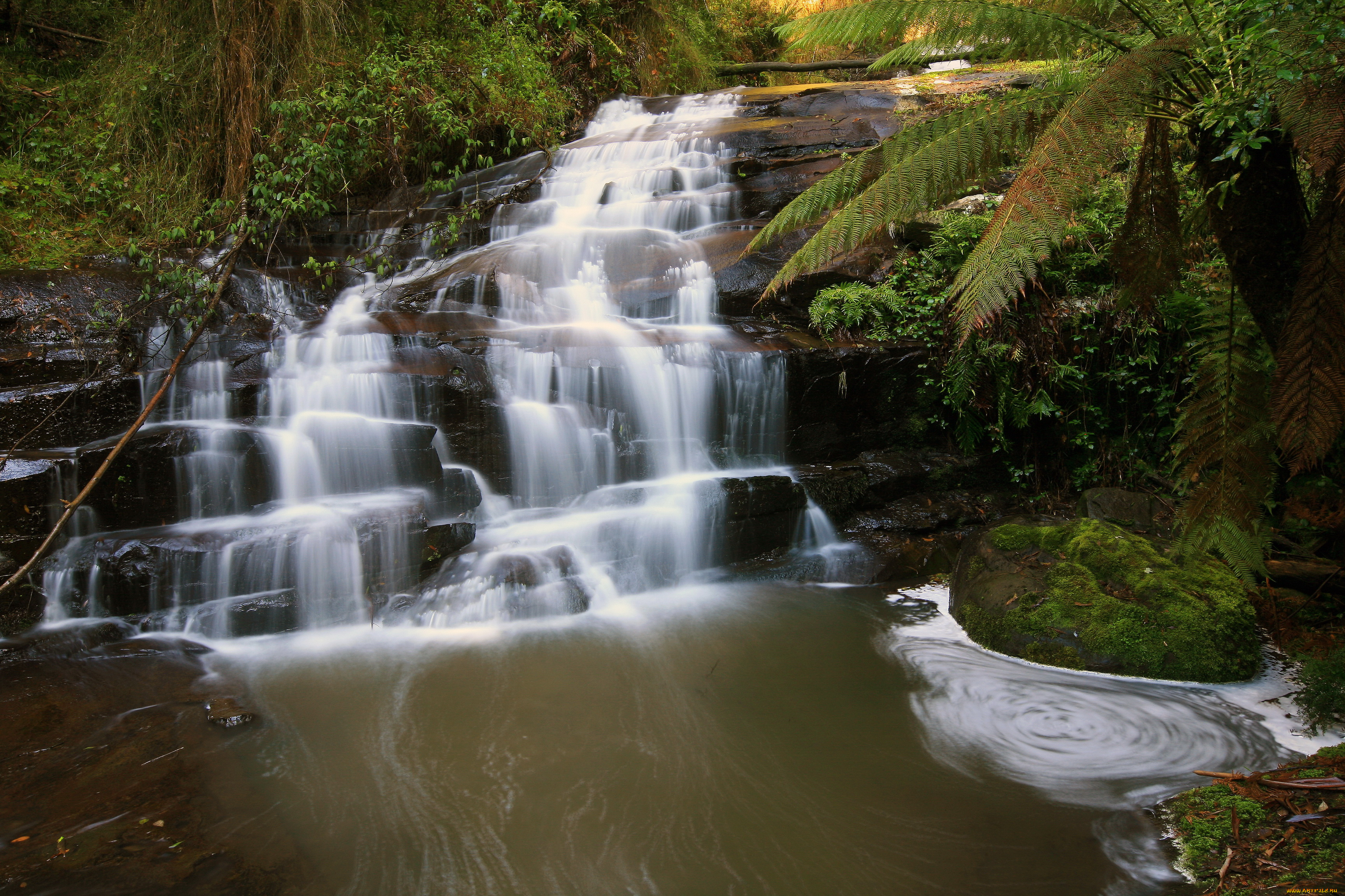 great, otway, national, park, victoria, australia, природа, водопады, водопад