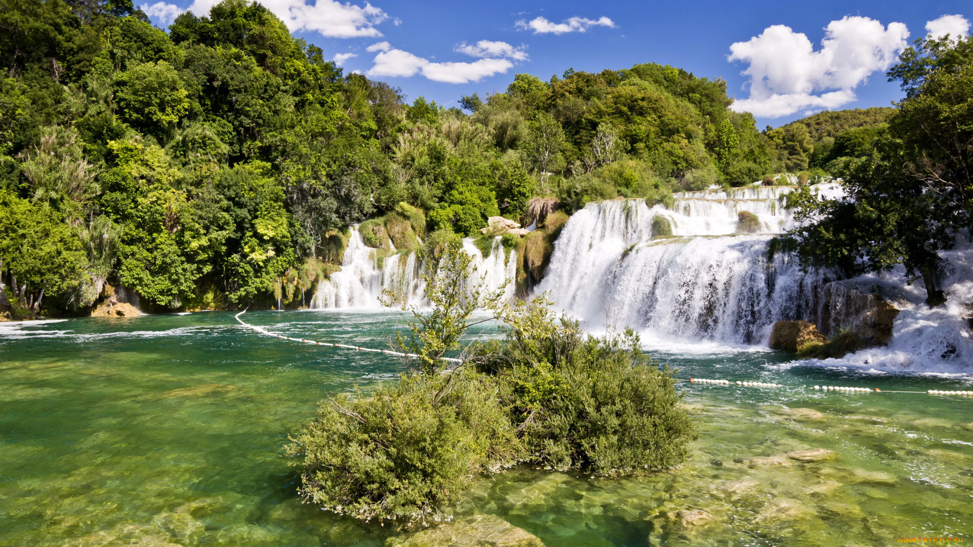 природа, водопады, waterfall, хорватия, крка, парк, krka, водопад