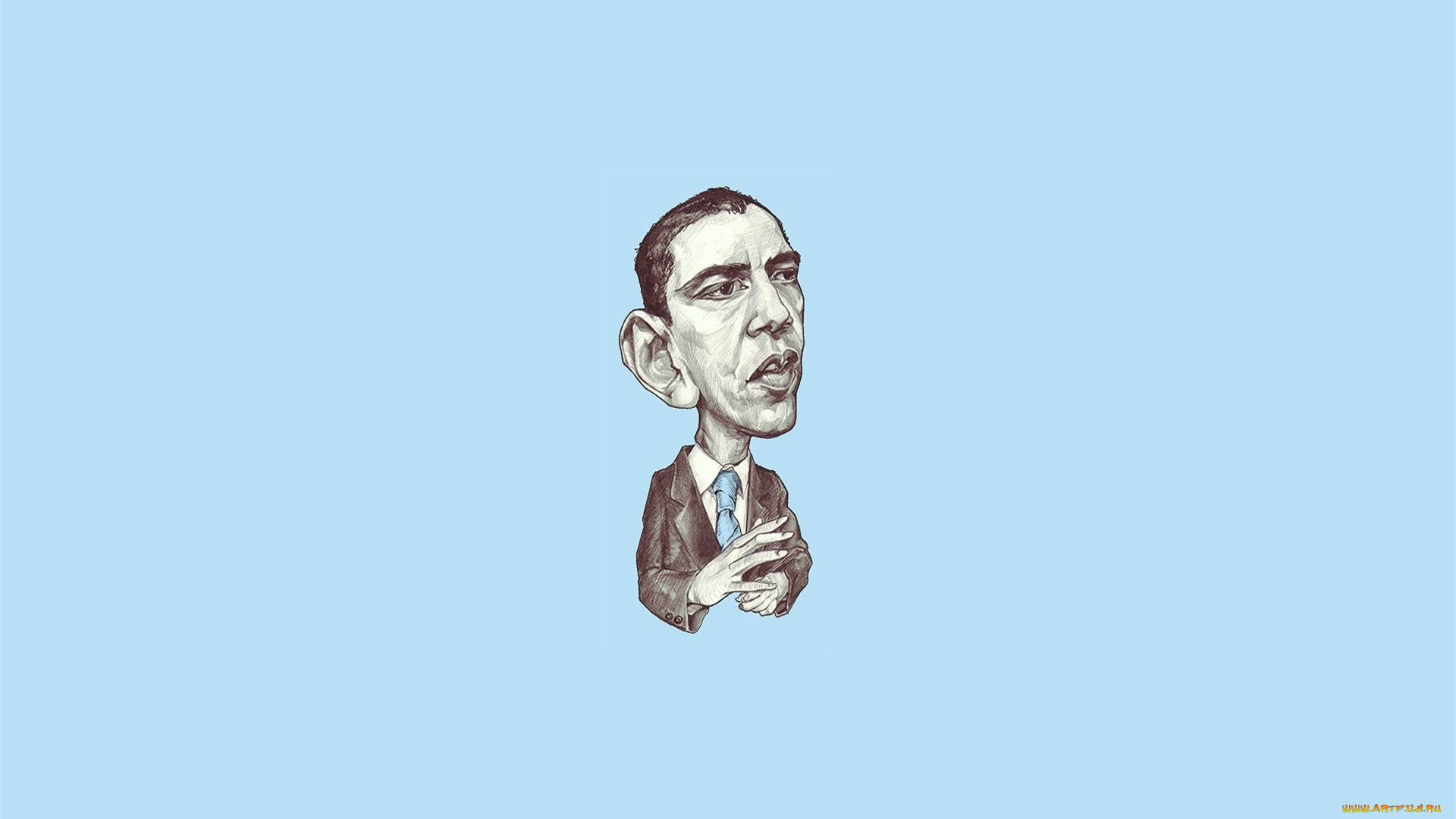 рисованные, минимализм, obama