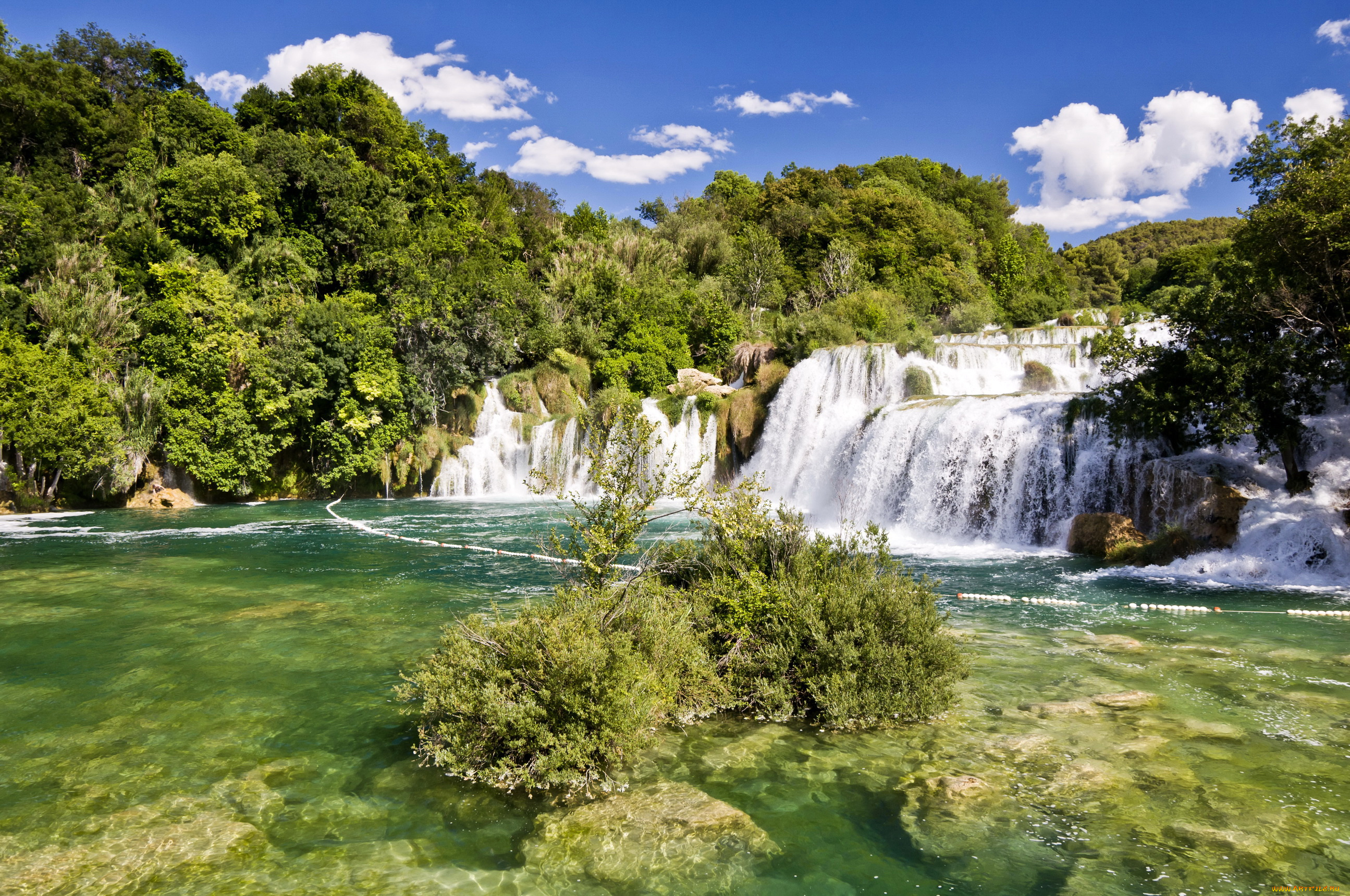 природа, водопады, waterfall, хорватия, крка, парк, krka, водопад