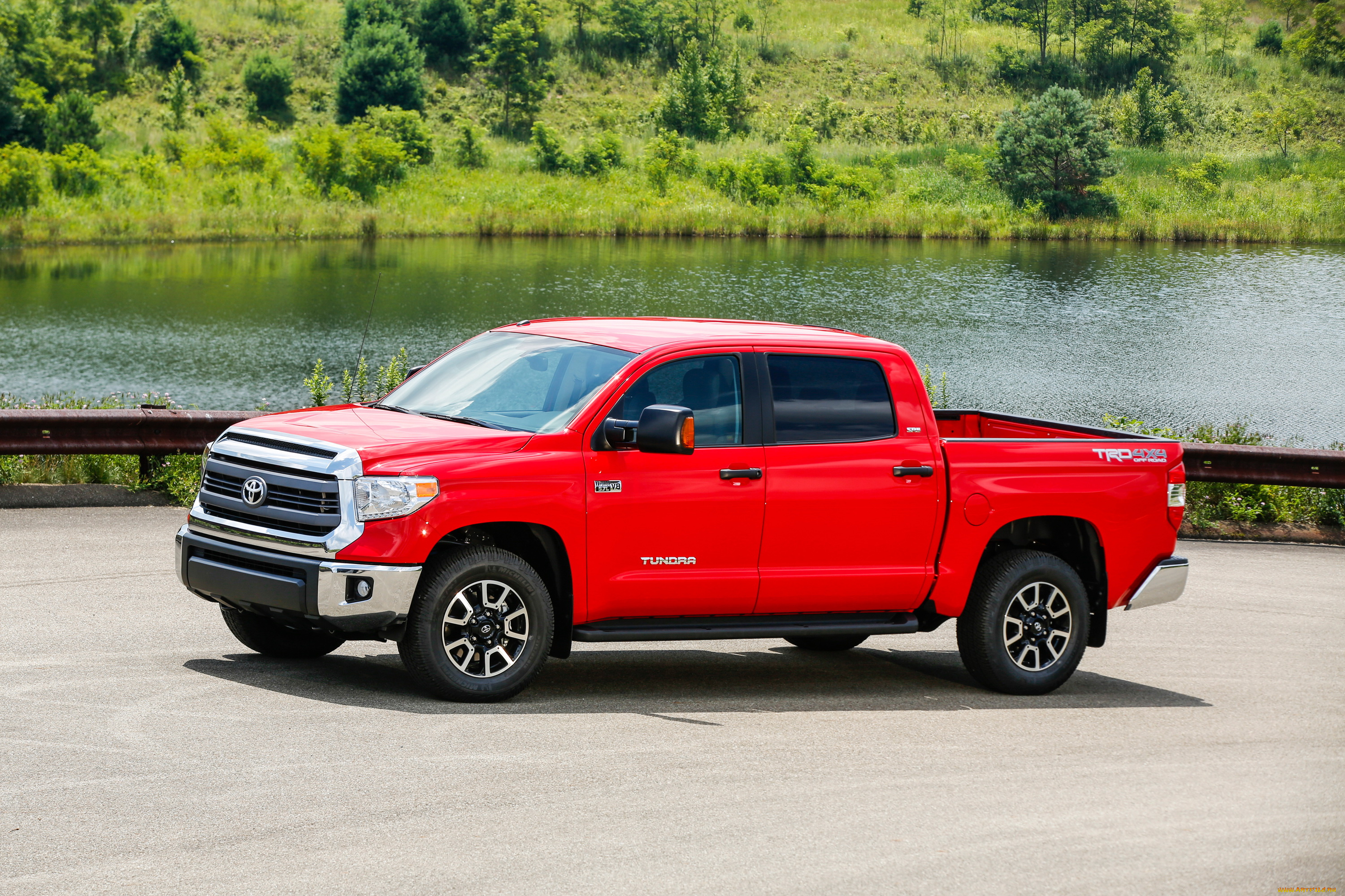 2014, toyota, tundra, sr5, автомобили, toyota, красный, tundra