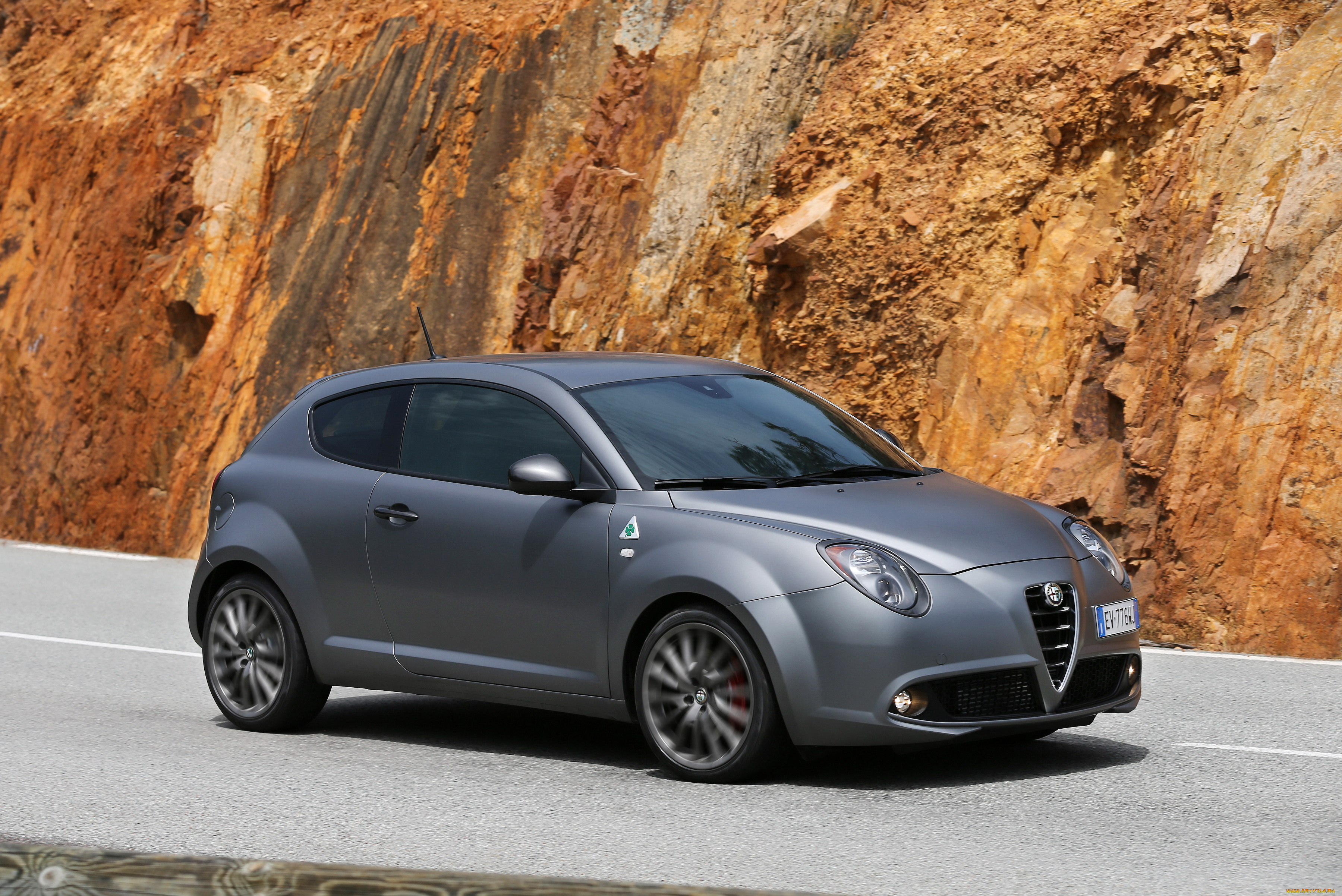 2014, alfa, romeo, mito, qv, автомобили, alfa, romeo, серый, alfa, romeo, дорога