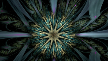 Картинка 3д+графика фракталы+ fractal цвета фон узор
