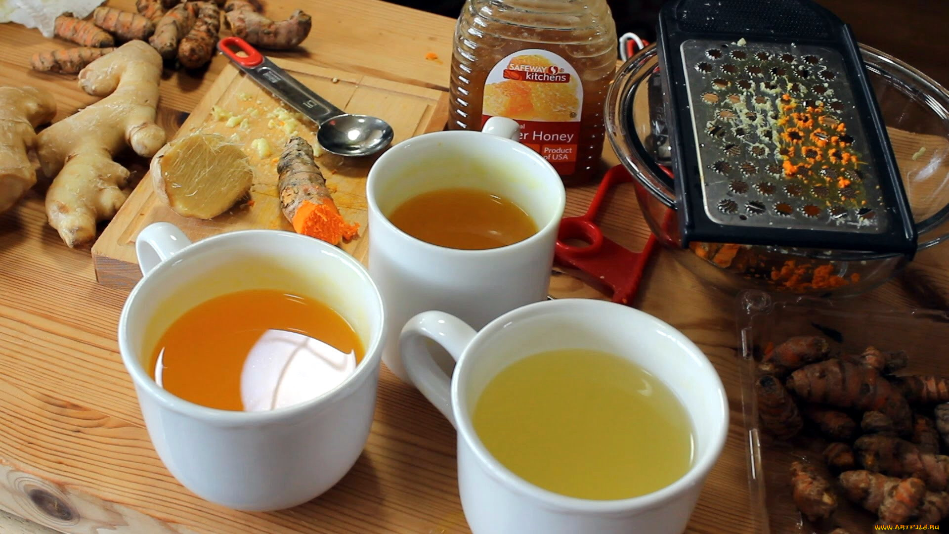 еда, напитки, , Чай, ginger, and, turmeric, tea