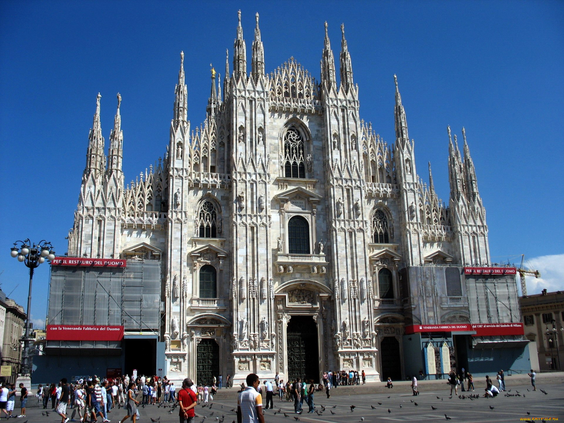 города, милан, , италия, milan, cathedral