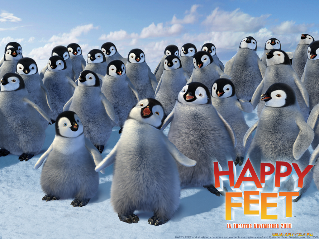 мультфильмы, happy, feet